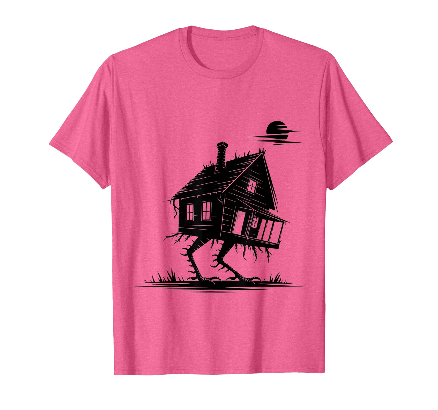Walking House on Chicken Legs Slavic Folklore Baba Yaga Art T-Shirt