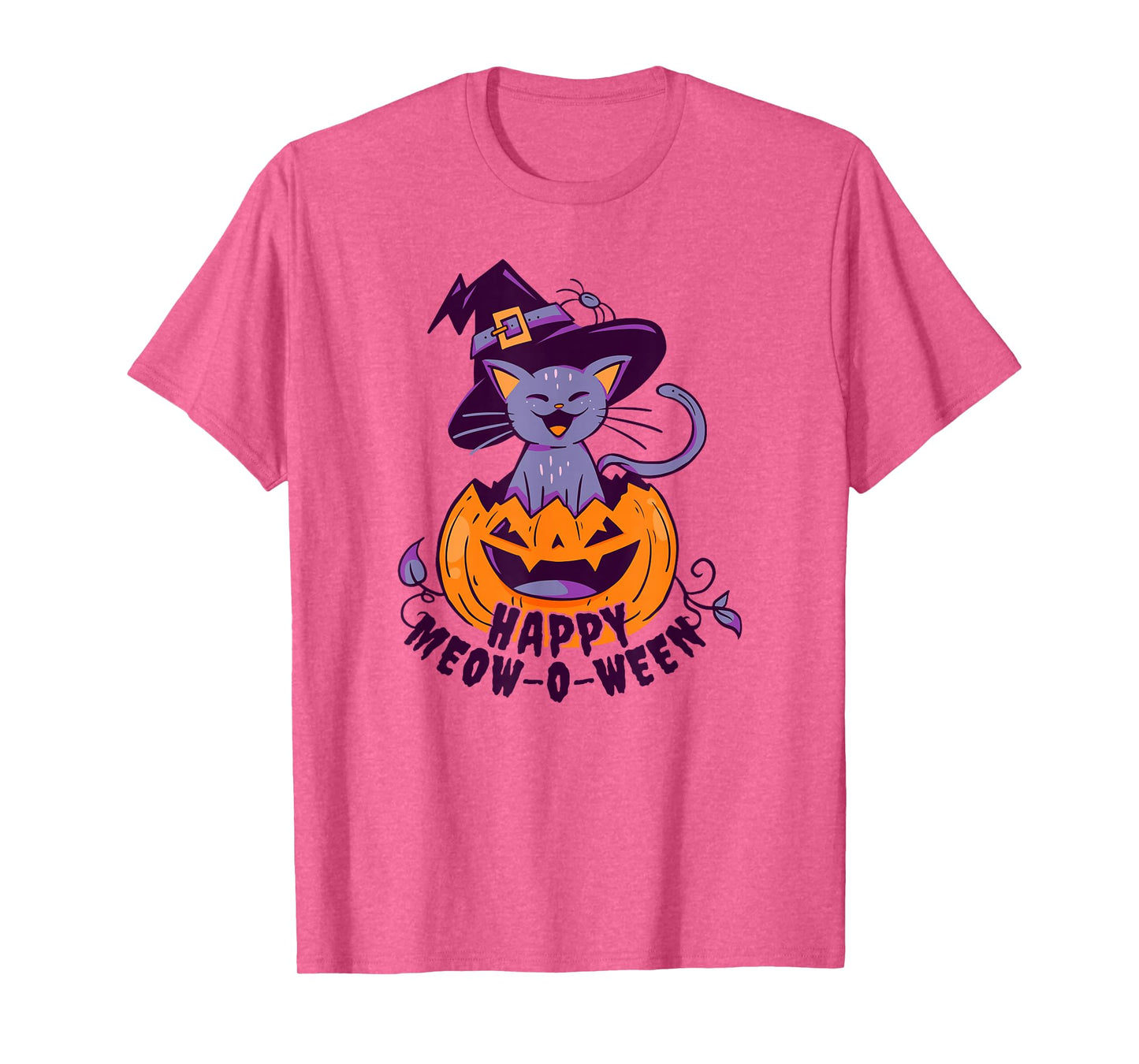 Happy Meow-O-Ween Halloween Cat T-Shirt
