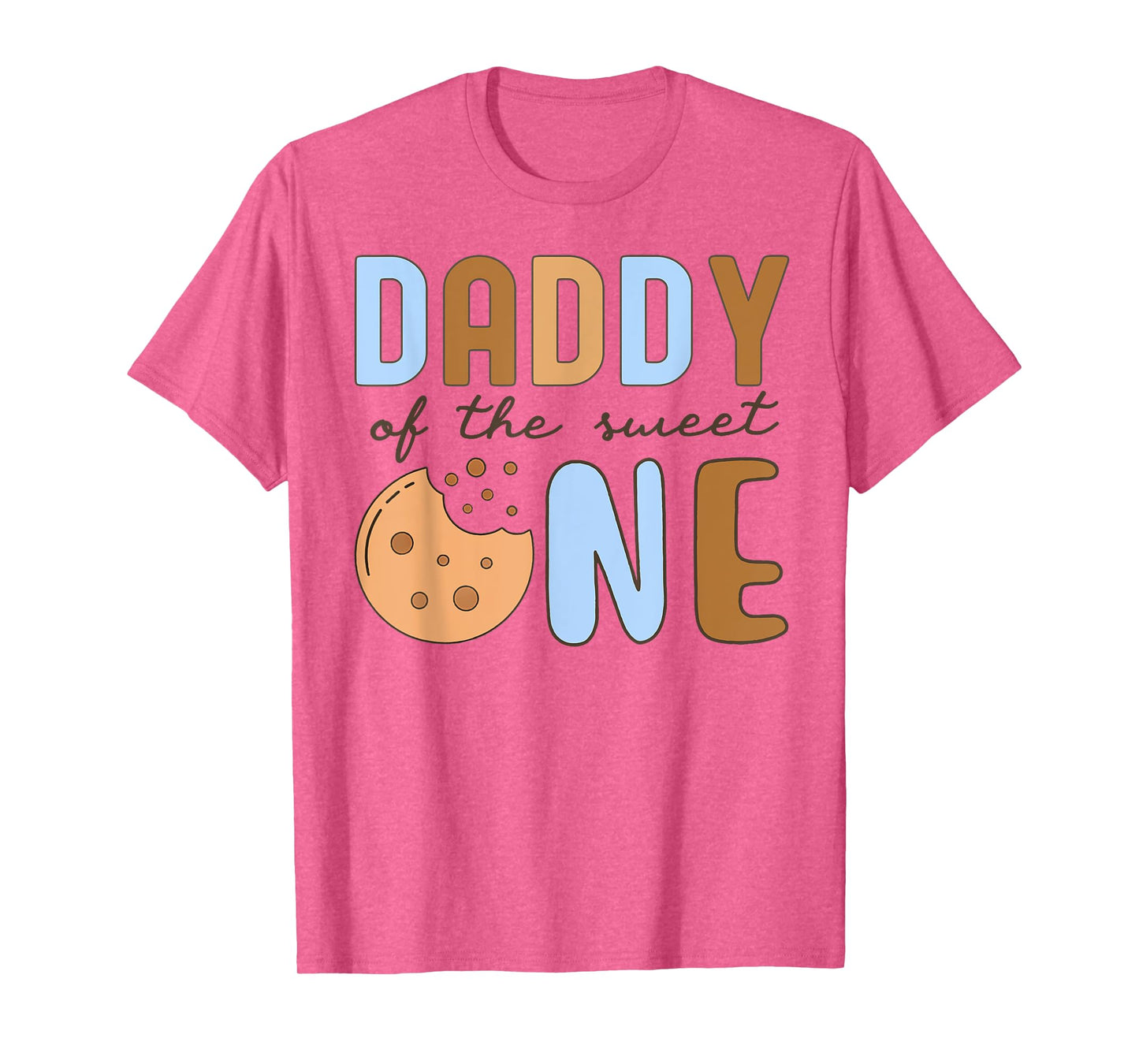 Daddy Of The Sweet One Cookies and Milk 1st Birthday Party T-Shirt