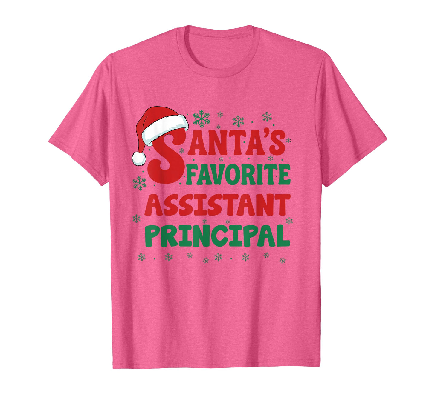 Santa's Favorite Assistant Principal Christmas Pajama T-Shirt