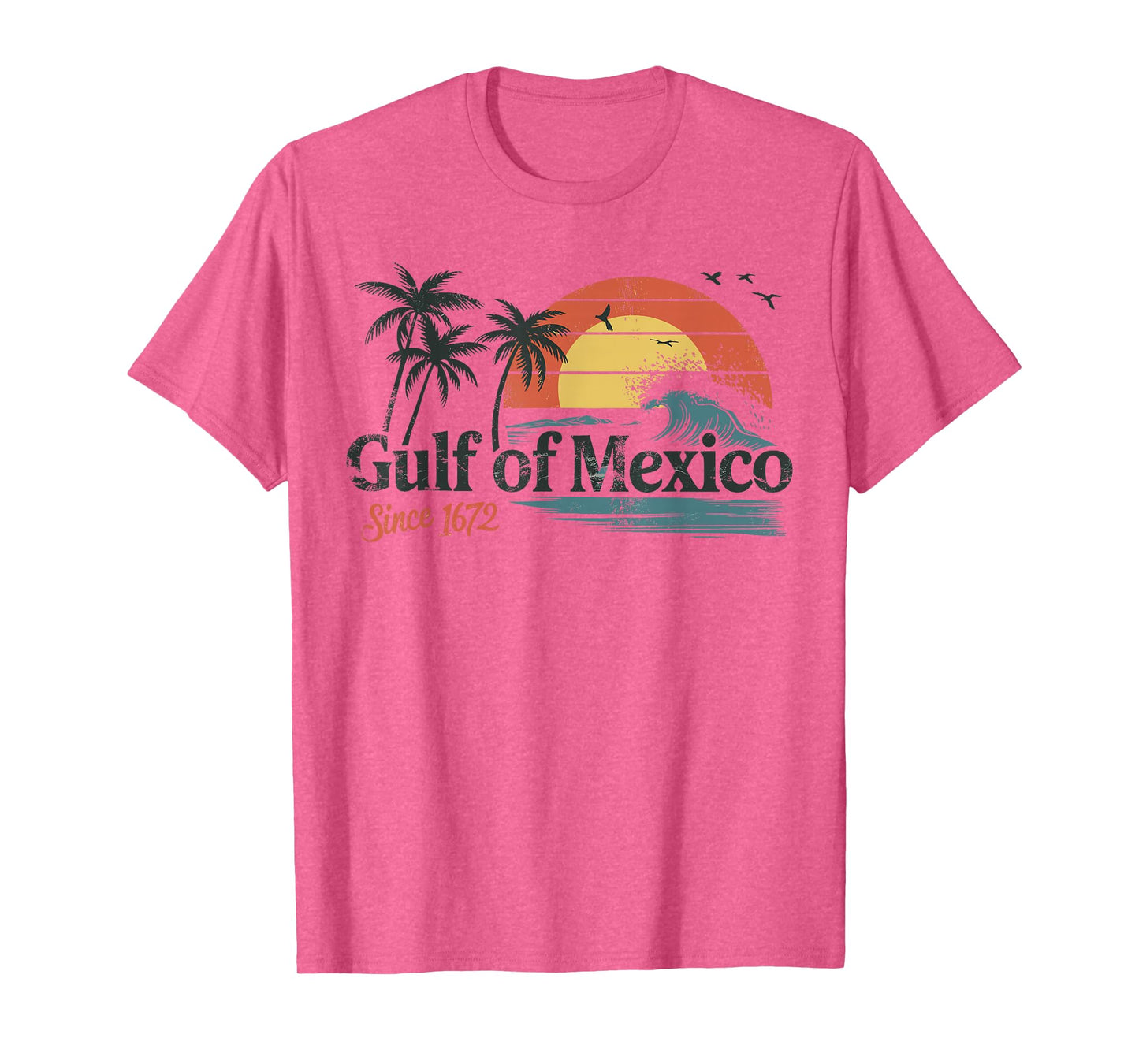 Gulf of Mexico Forever Retro Vintage Beach Mens Women T-Shirt