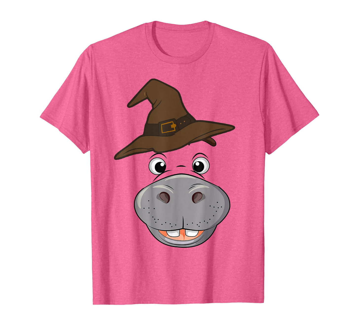 Hippo Spooky Ghost Horror Pumpkin Zombie Halloween T-Shirt
