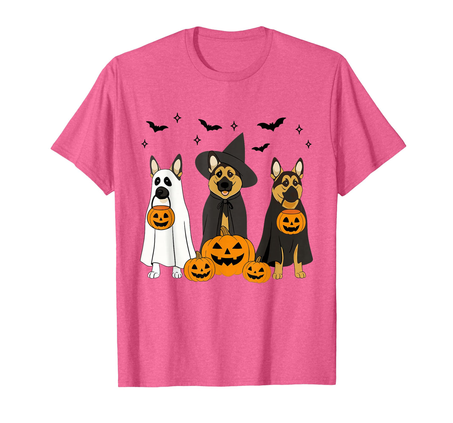 Witch German Shepherd Halloween German Shepherd Dog Mom T-Shirt