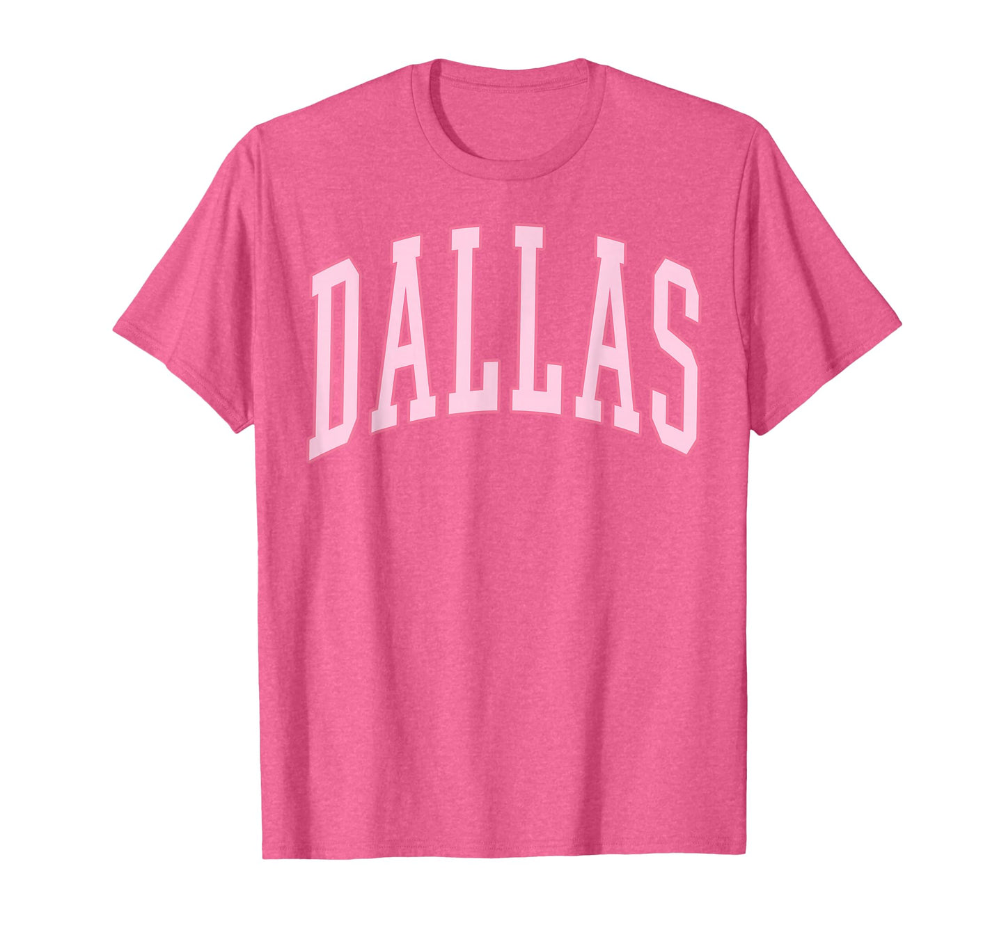 Dallas Vintage Preppy Varsity Pink Sports T-Shirt