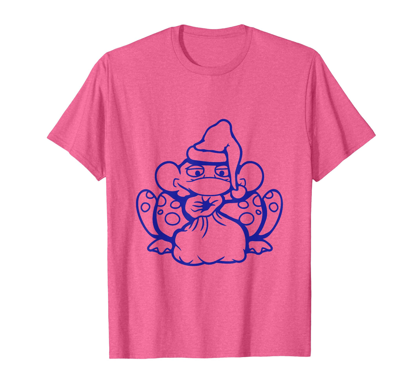 Frog Santa Claus Christmas Hat Funny Winter Celebration Fun T-Shirt