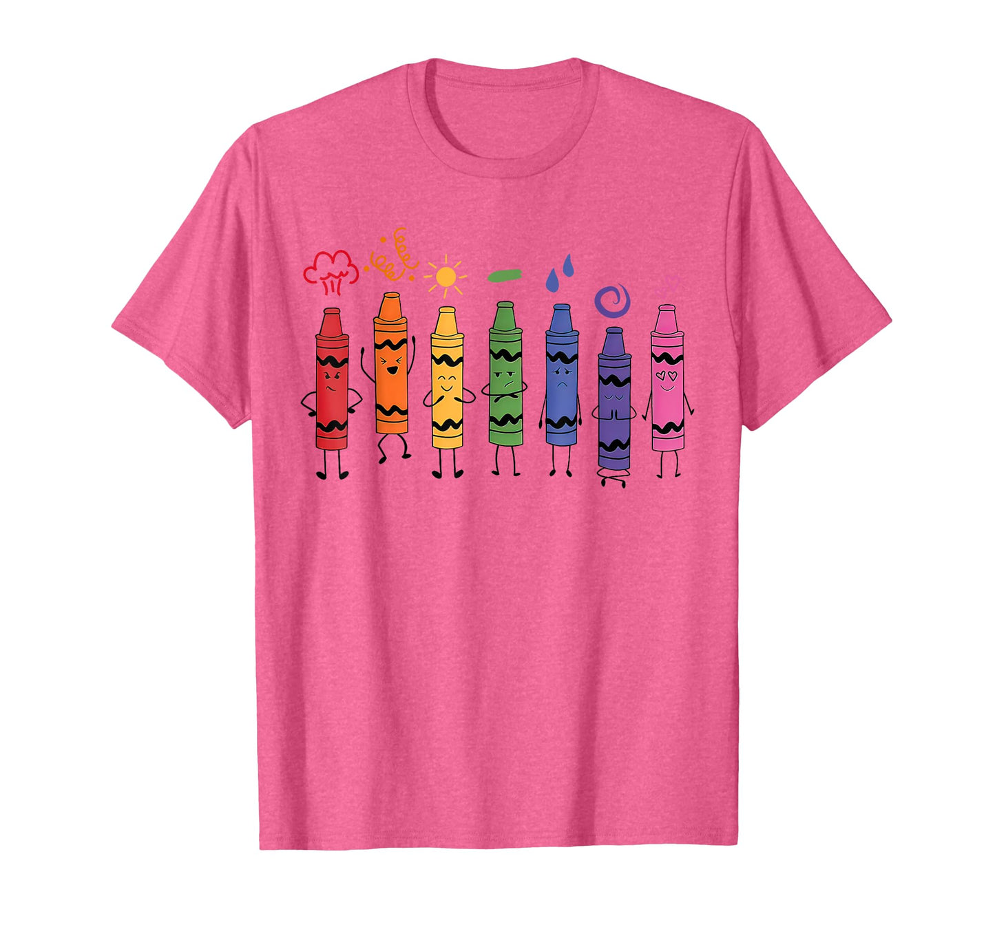 Mood Color Crayons Teacher T-Shirt