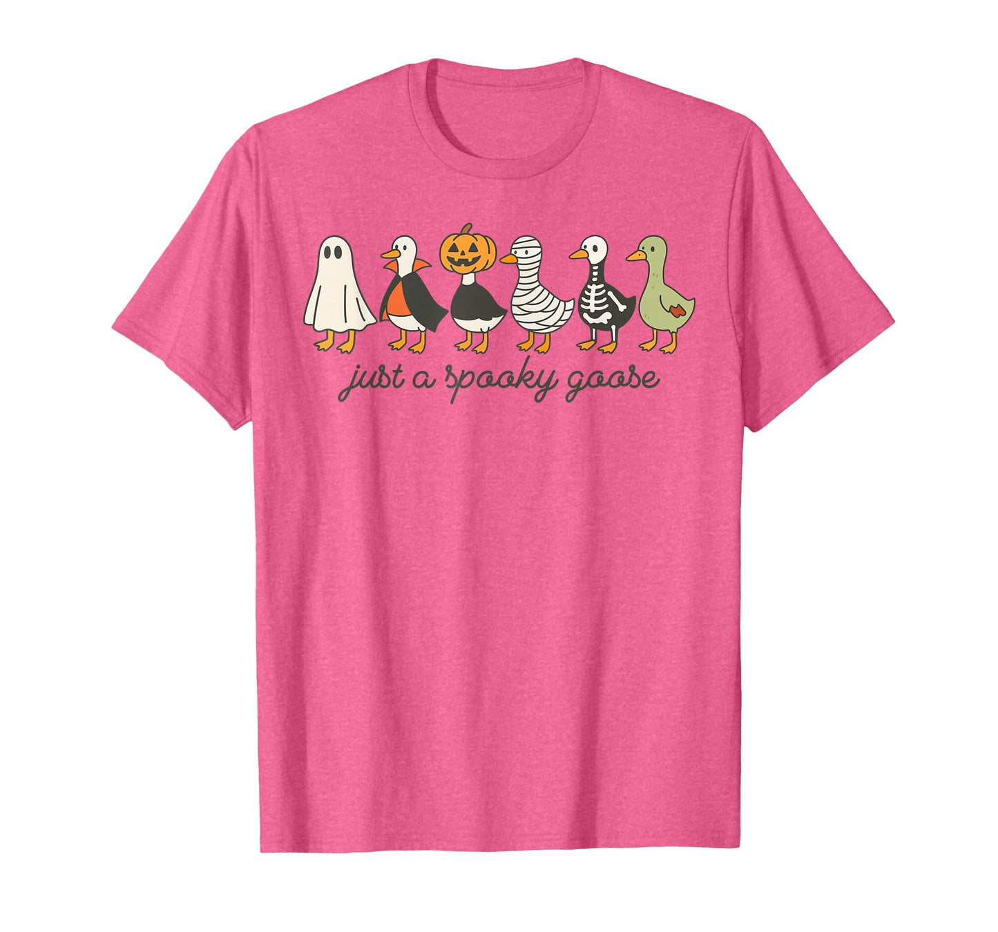 Just A Spooky Goose Halloween Silly Goose Funny Halloween T-Shirt