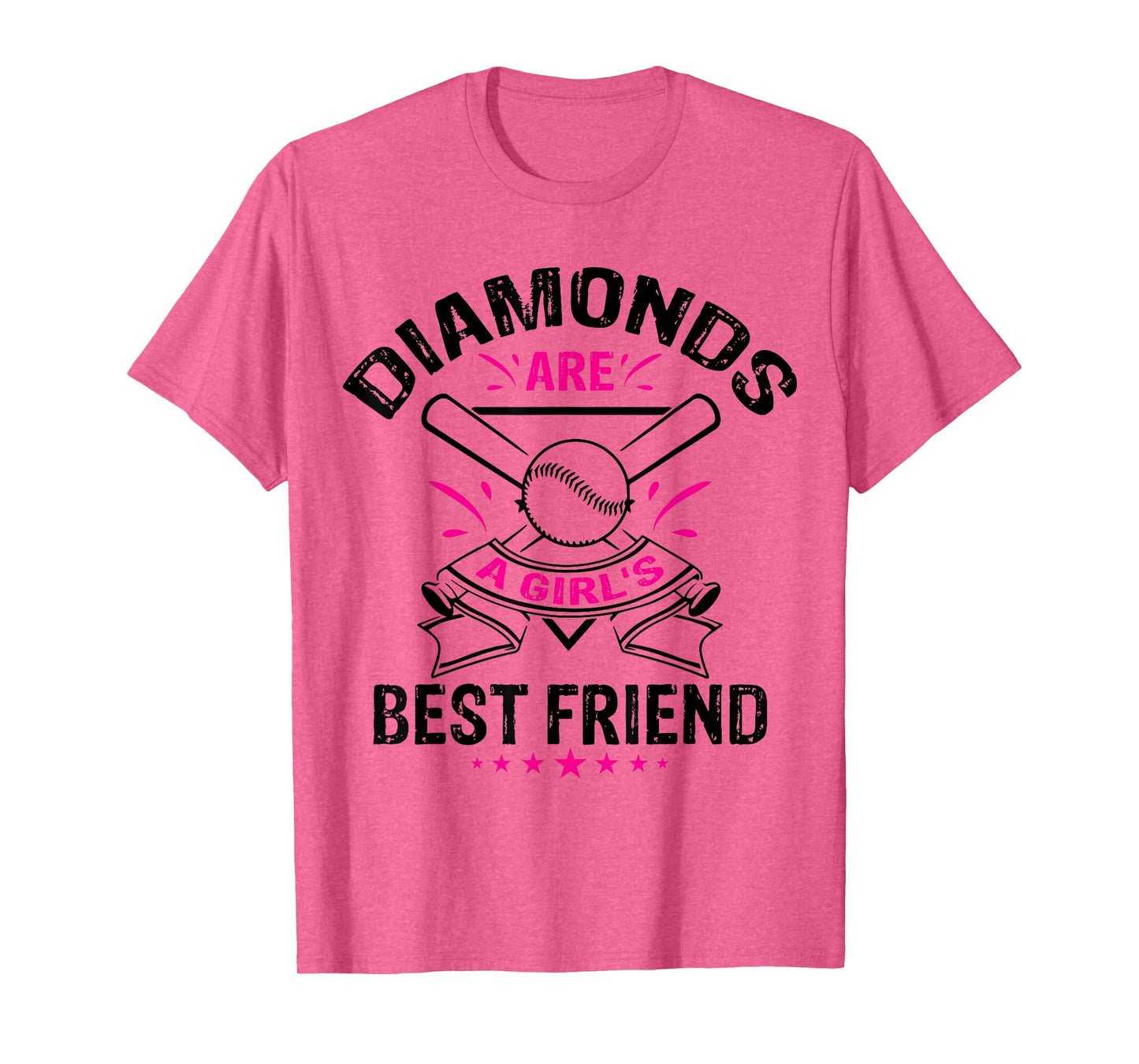 Diamonds are a Girl's Best Friend TShirt | Baseball Team Tee T-Shirt