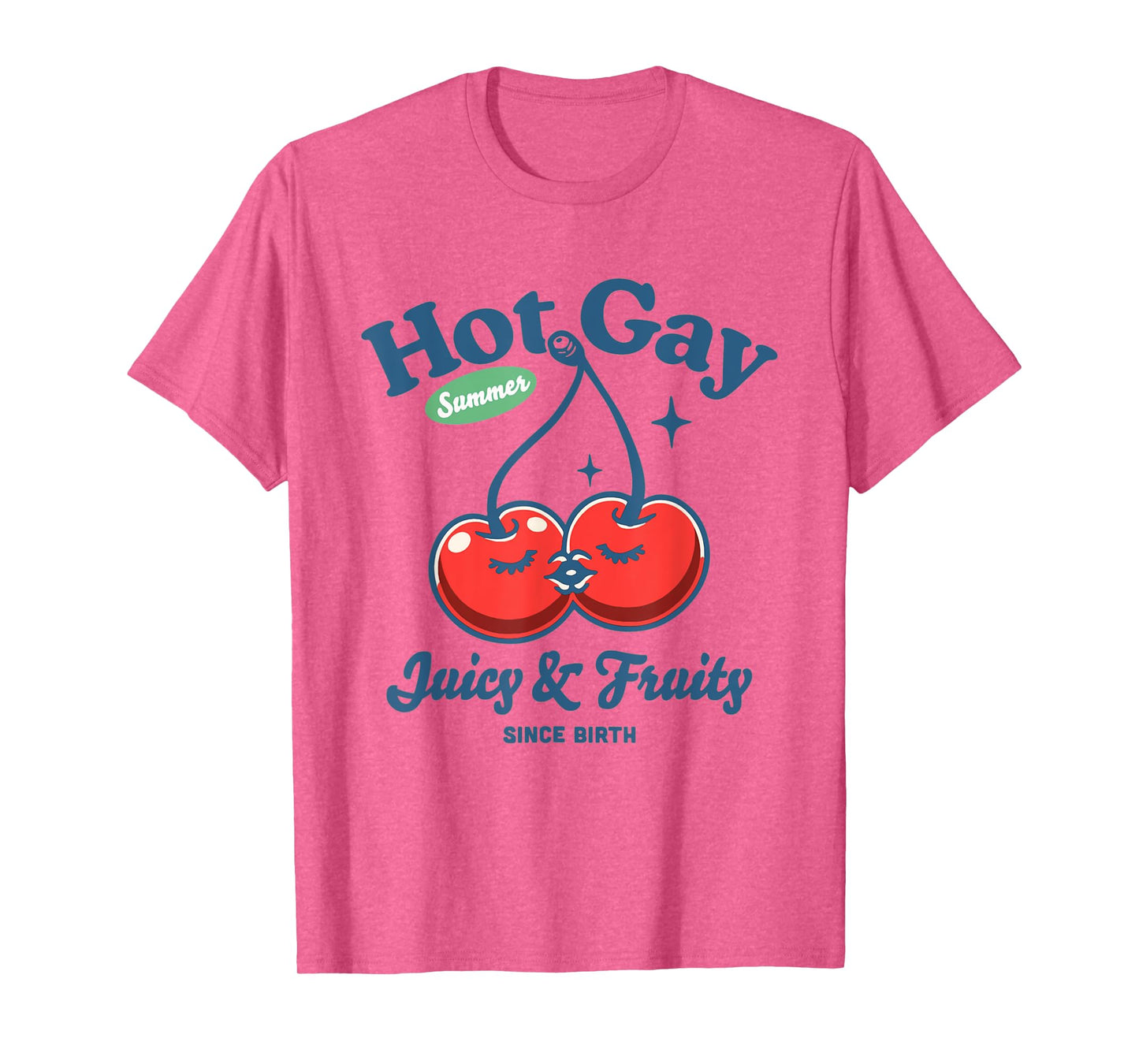 Vintage Hot Gay Summer Juicy and Fruity Gay Pride LGBTQ T-Shirt