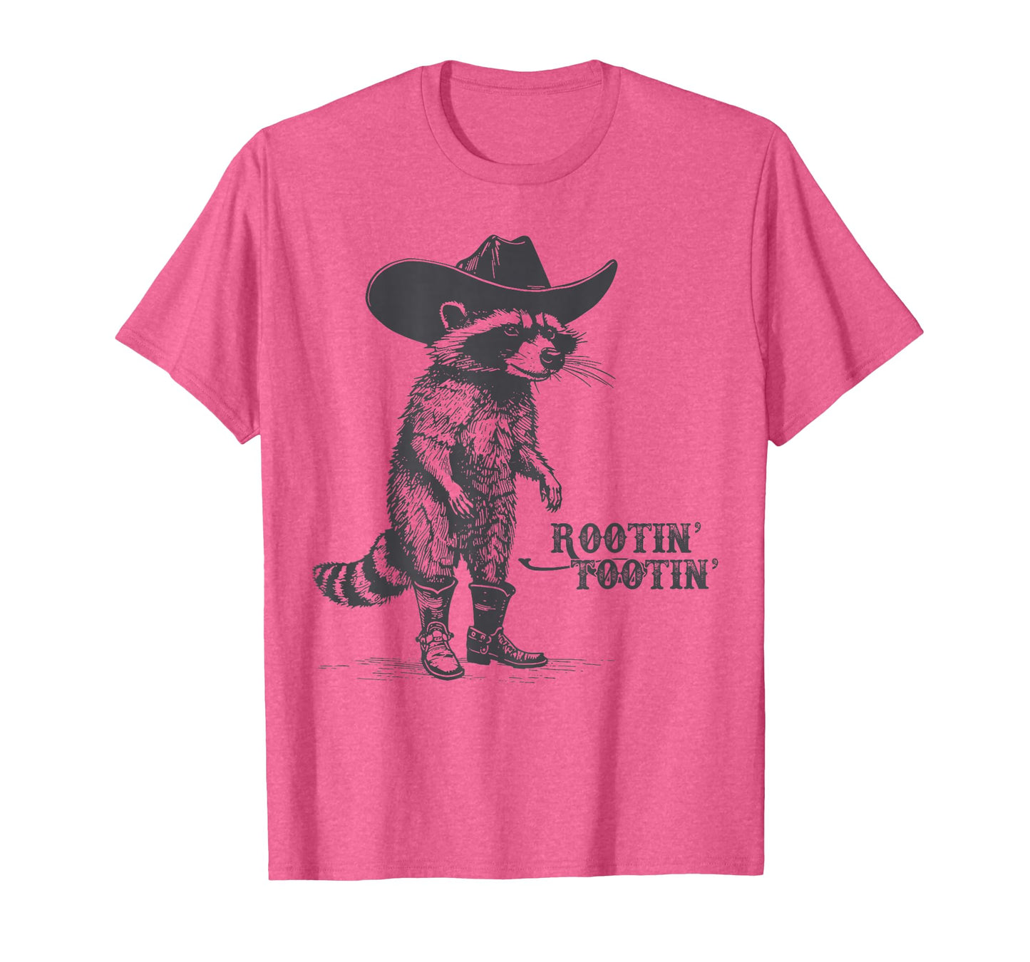 Rootin Tootin Vintage Raccoon Cowboy Cowgirl Trash Panda T-Shirt