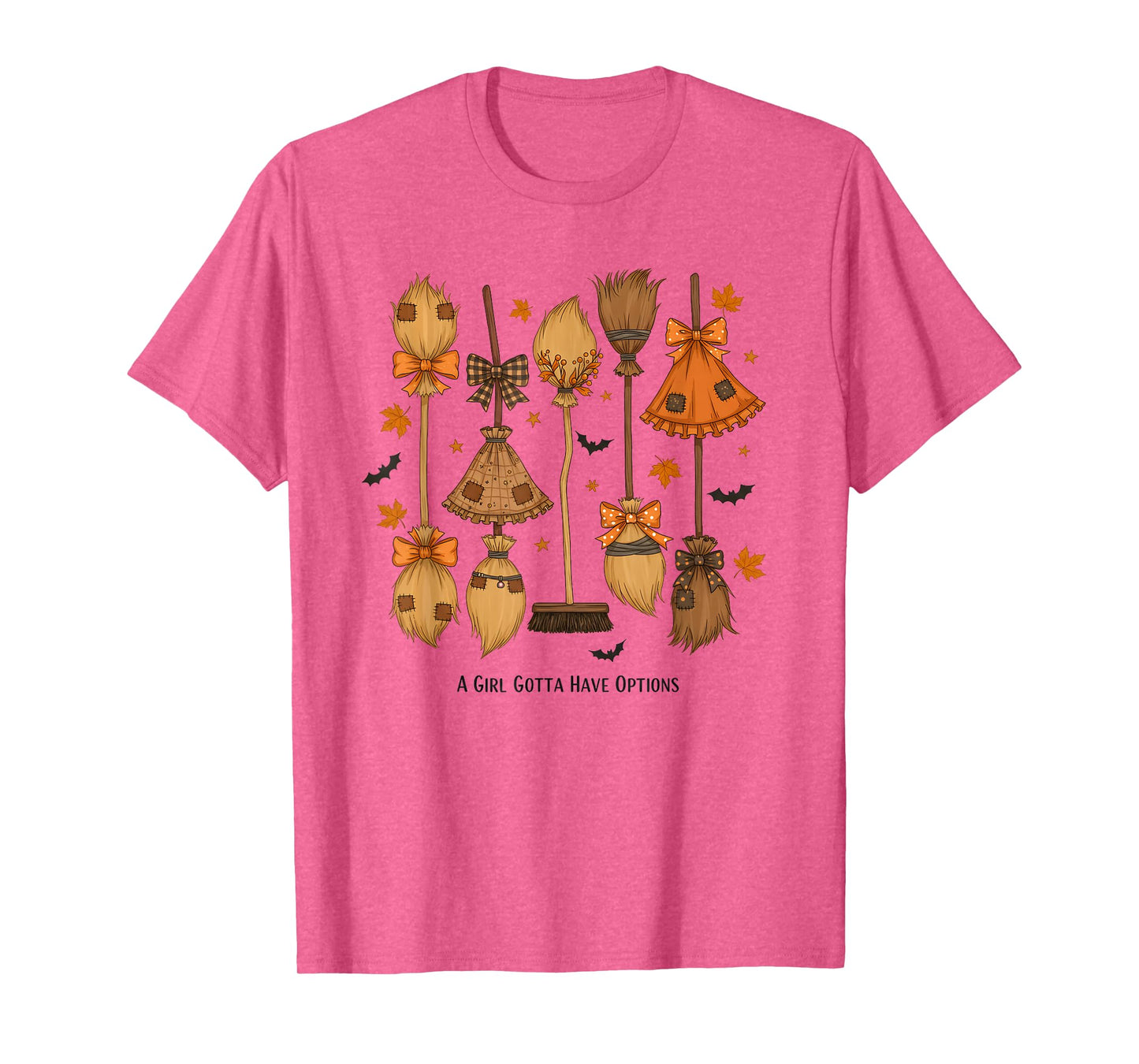 A Girl Gotta Have Options Patchwork Witch Funny Halloween T-Shirt