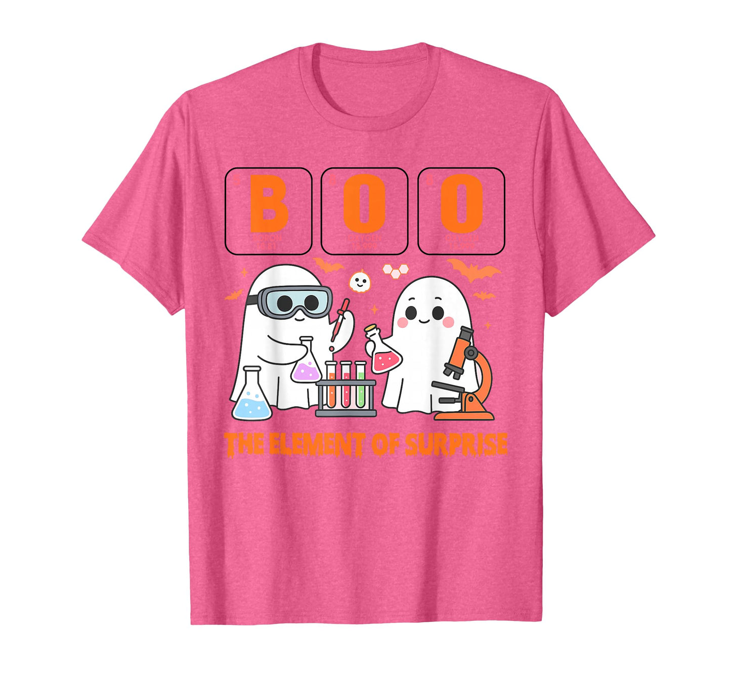 Halloween Science Lab Tech Boo The Element of Surprise T-Shirt