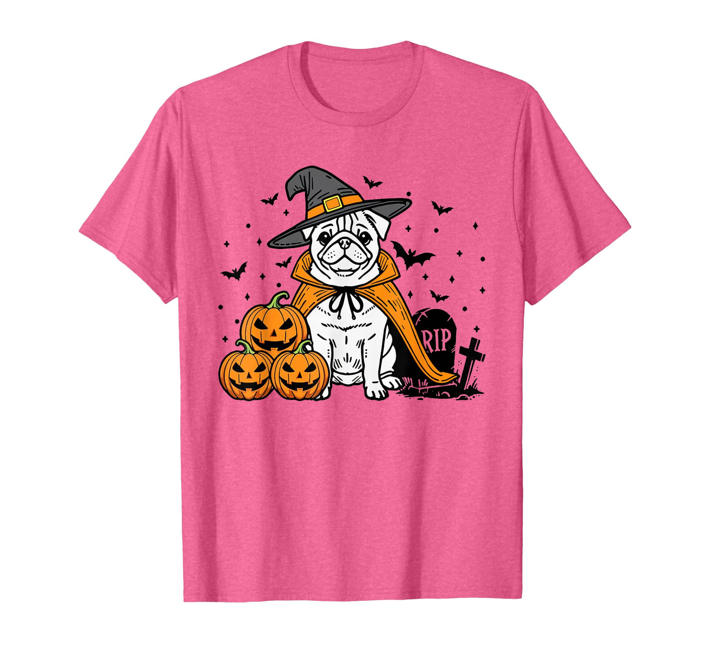 Pug Halloween Costume Spooky Ghost Pumpkin Pug Halloween T-Shirt