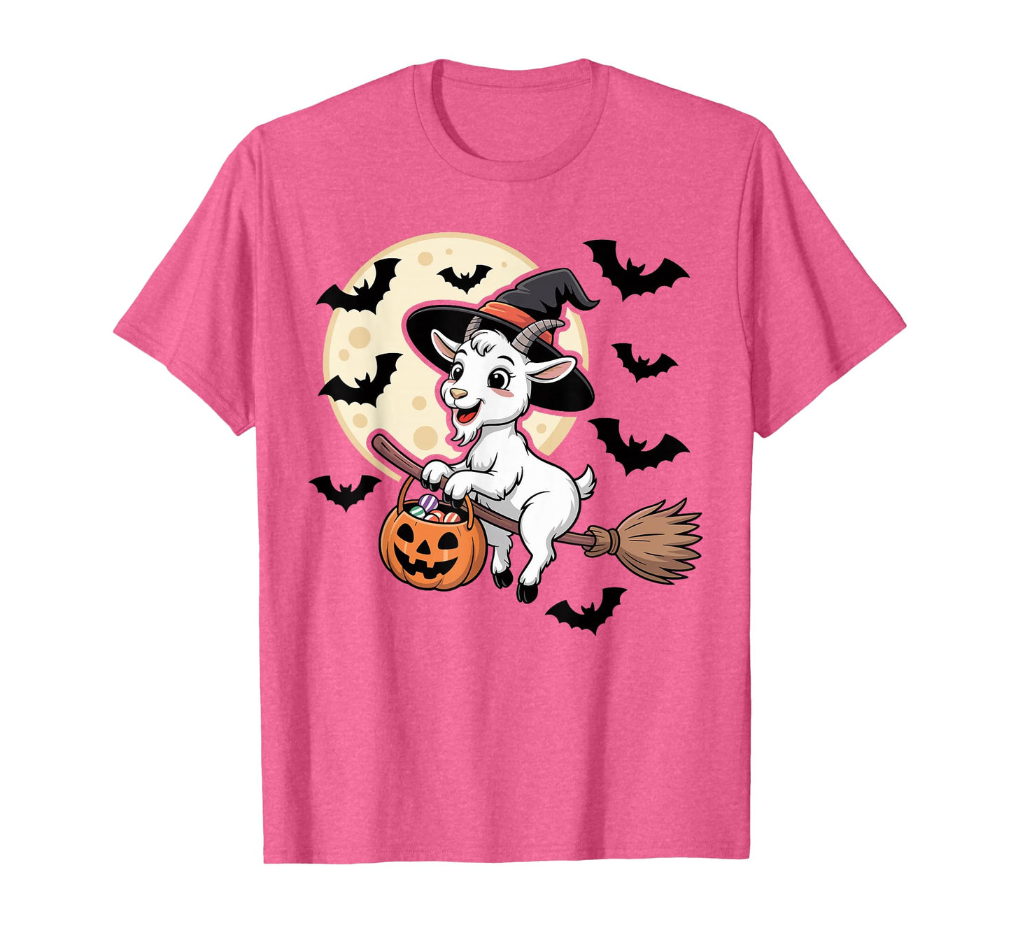 Cute Goat Halloween Funny Costume Witch Adult Men Women Kids T-Shirt