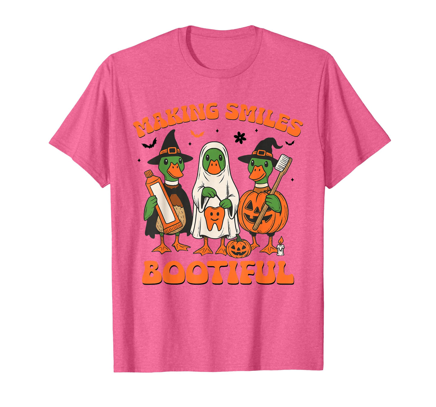 Making Smiles Bootiful Funny Duck Dentist Halloween Costume T-Shirt