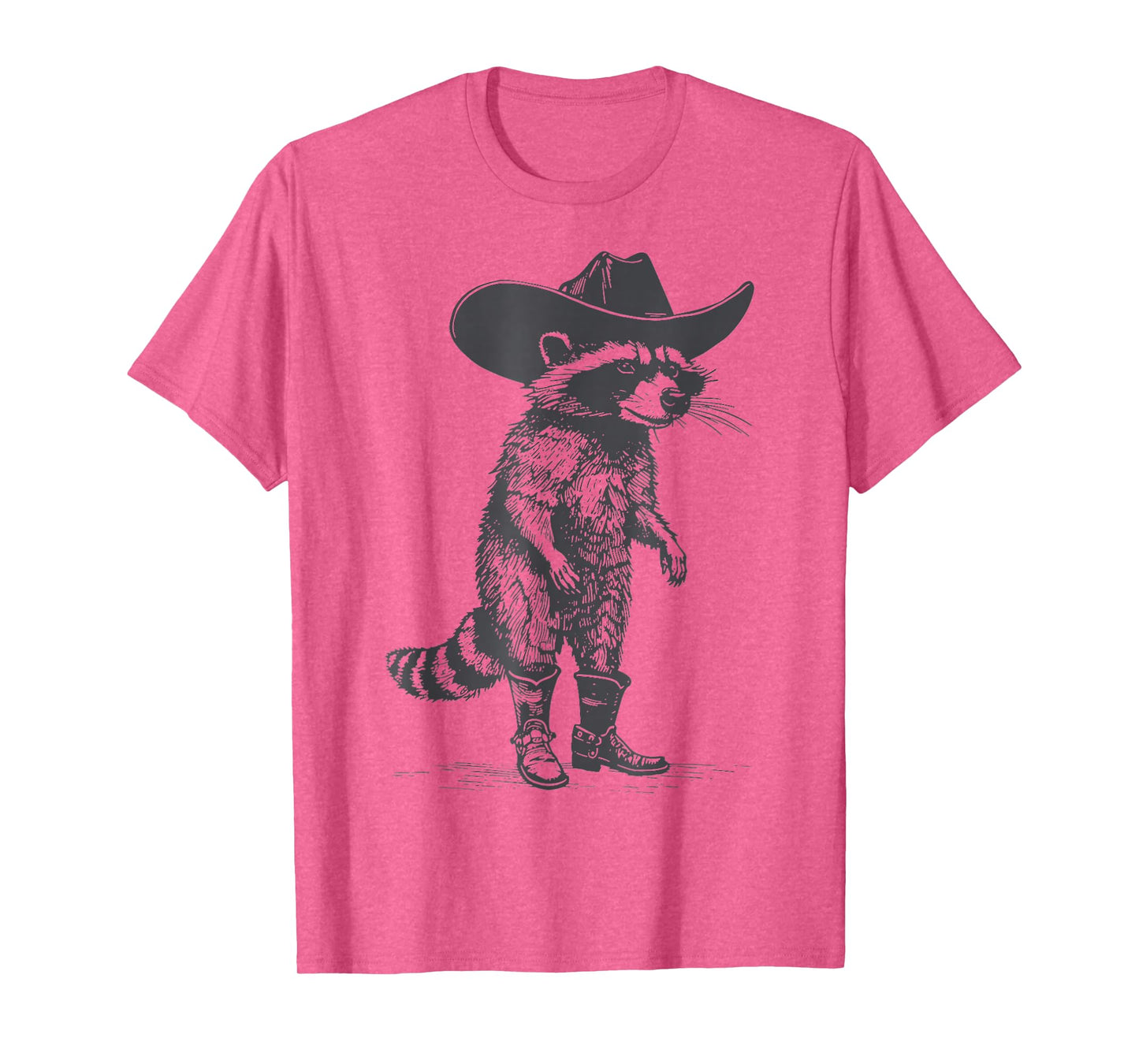 Vintage Raccoon Cowboy Cowgirl Trash Panda Western Country T-Shirt