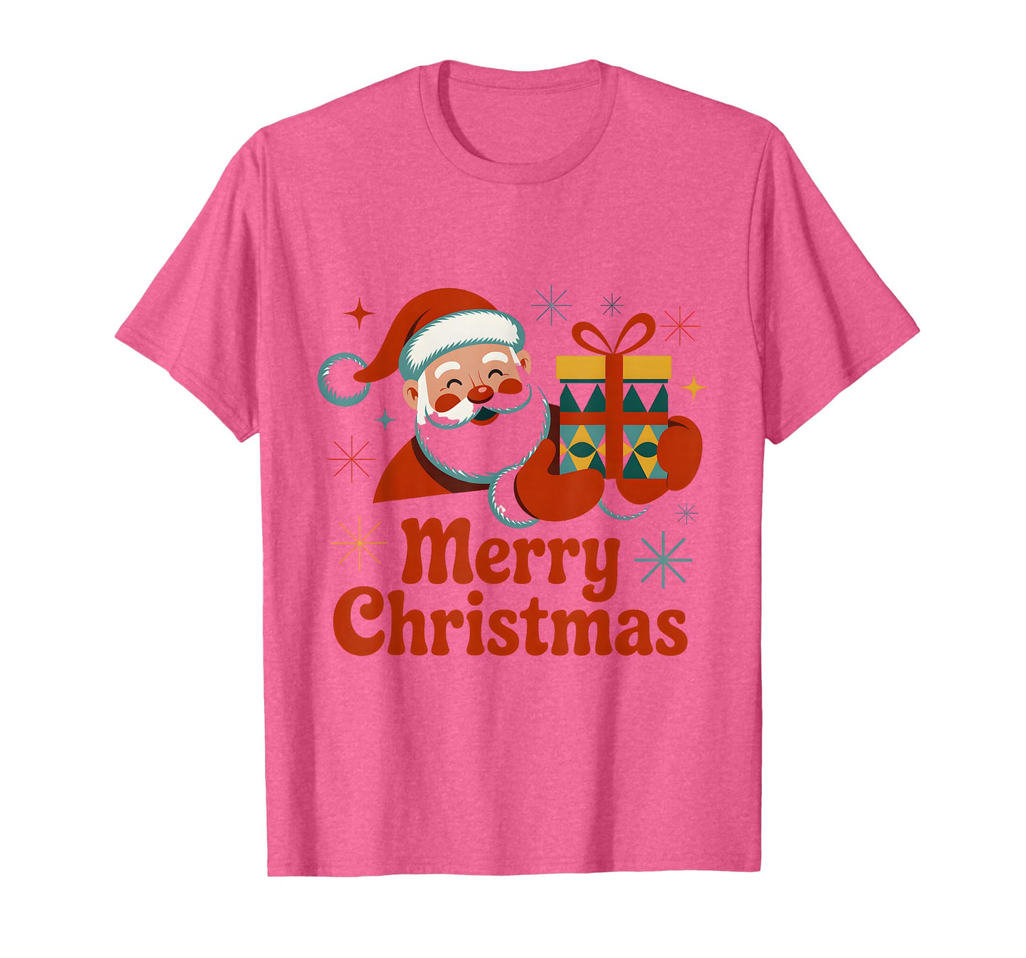 Vintage Santa Claus Merry Christmas Retro Design T-Shirt