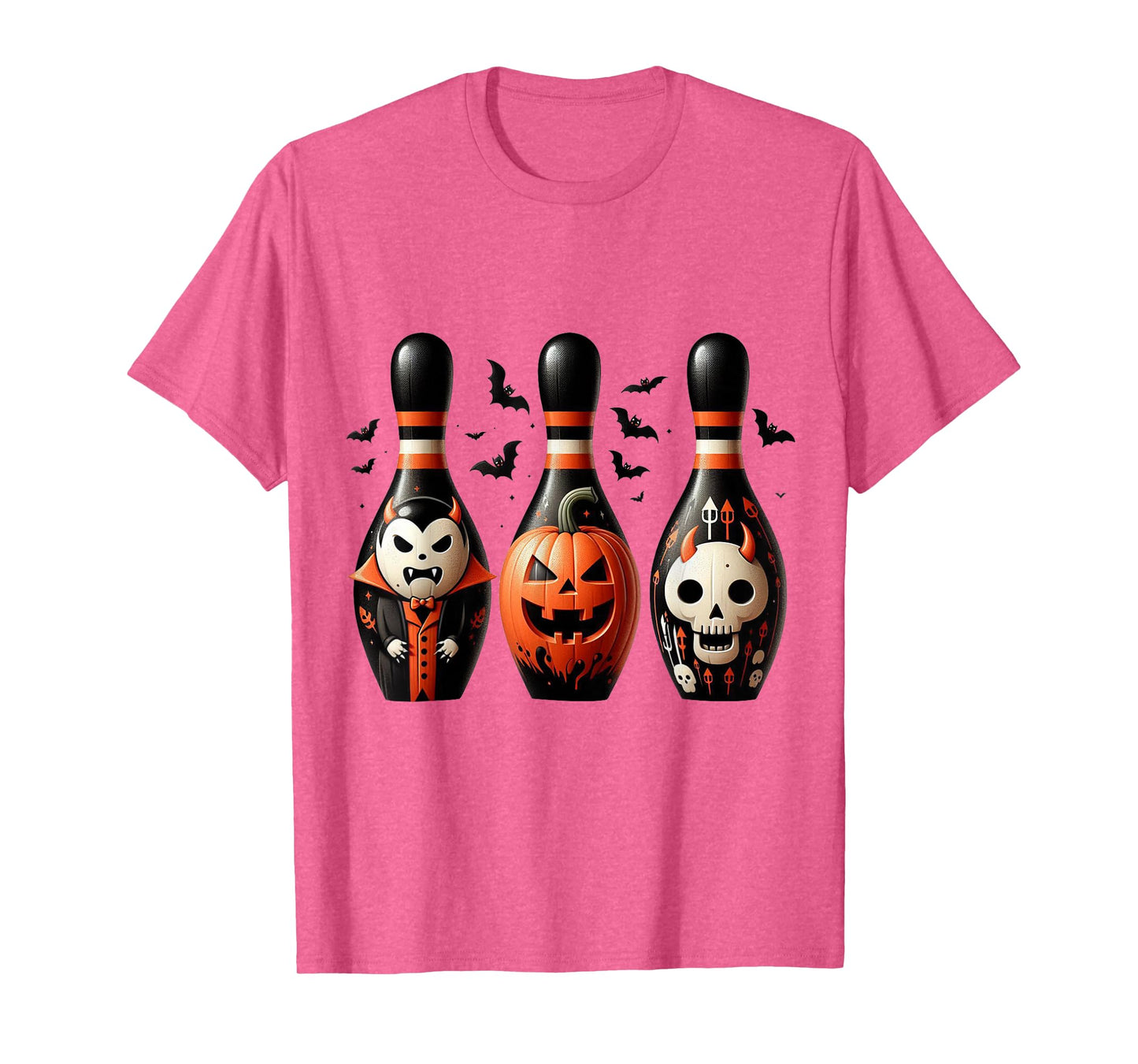 Funny Bowling Pins Halloween Spooky Costume T-Shirt