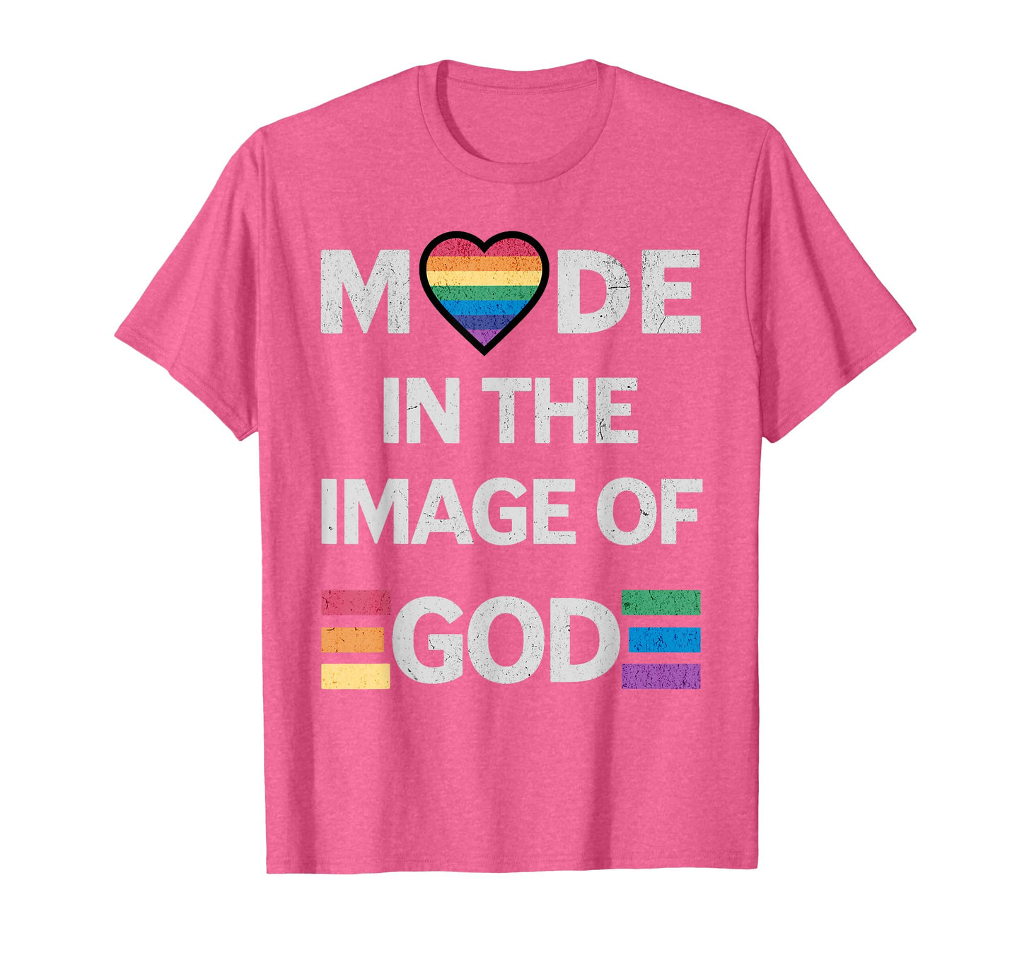 Made in the Image of God LGBT Love Christian Women Men T-Shirt