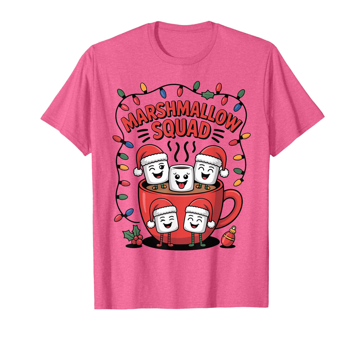 Christmas Marshmallow Squad Hot Chocolate Family Matching T-Shirt