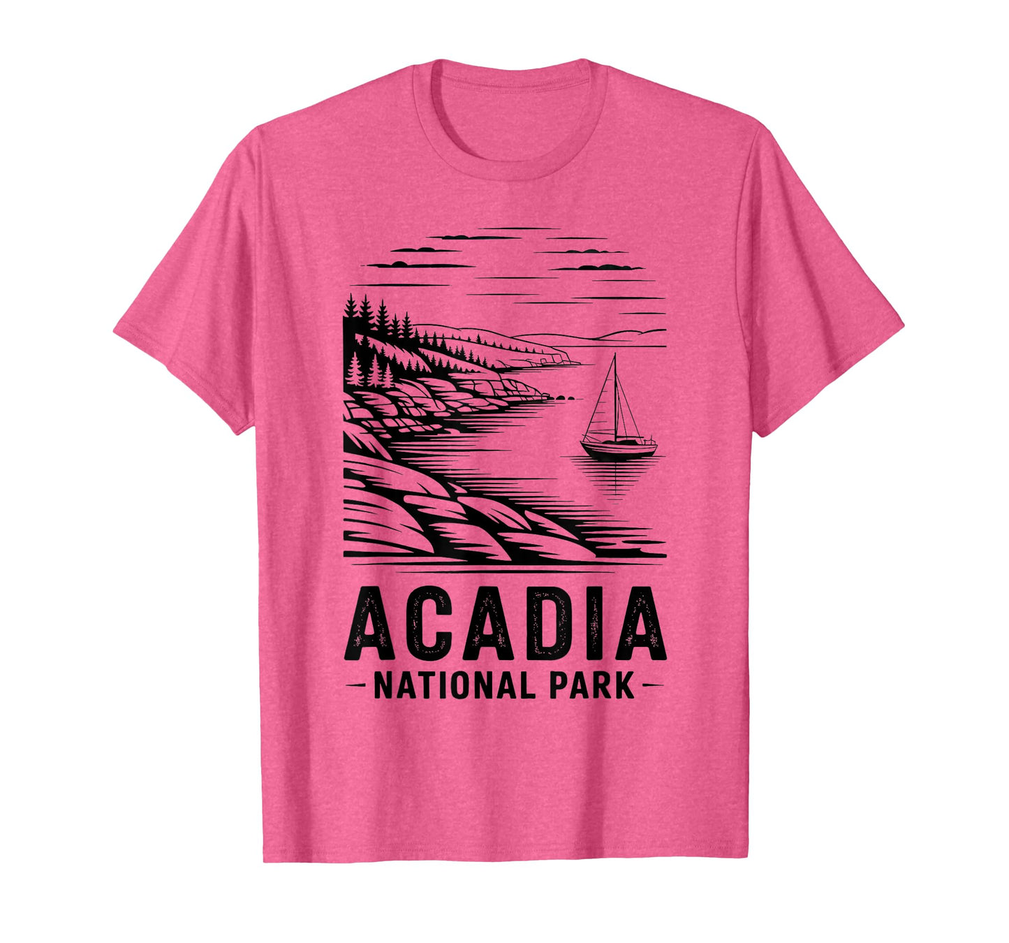 Acadia National Park Retro Outdoor Camping US National Park T-Shirt