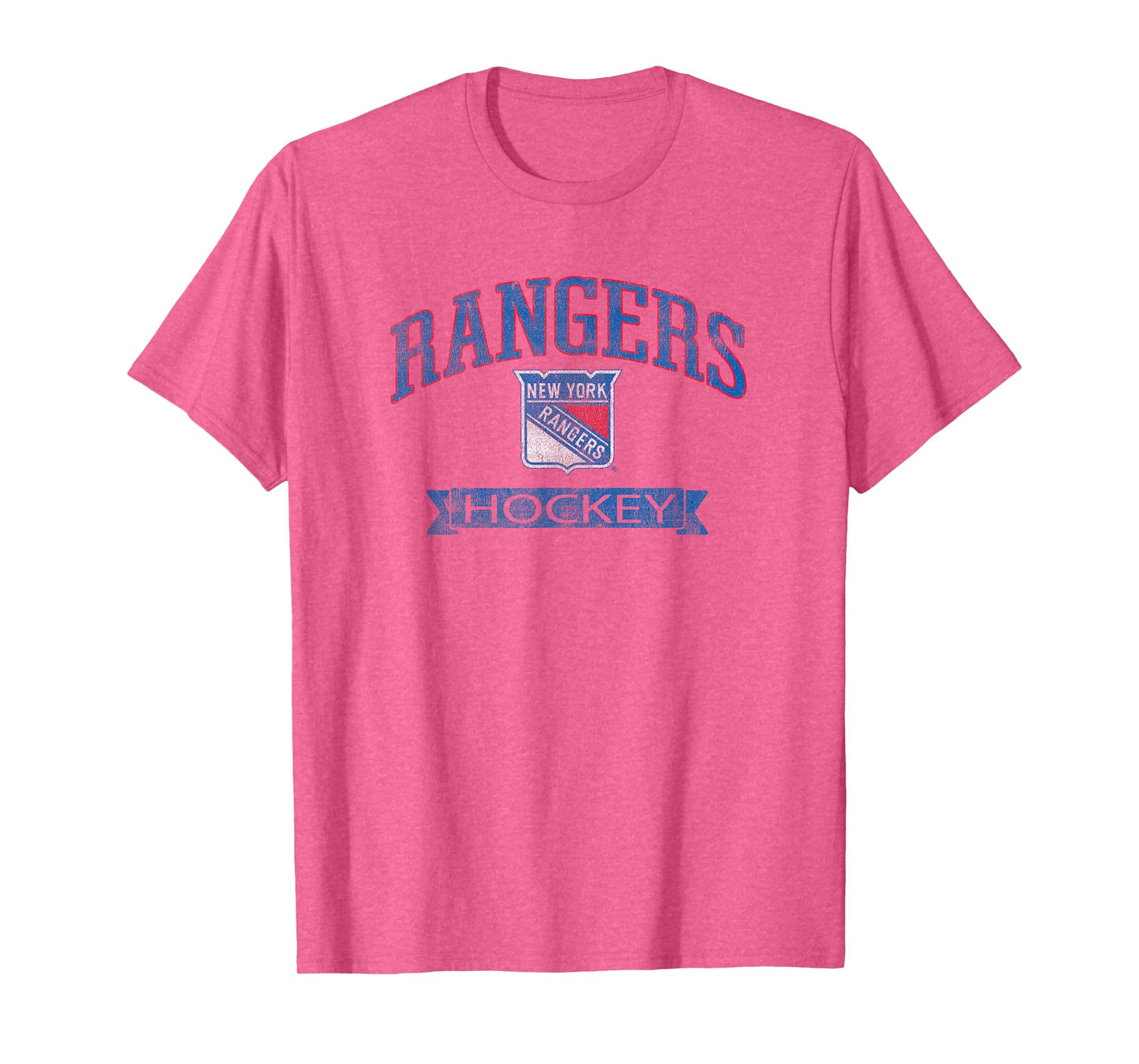 New York Rangers Vintage Hockey Gray Officially Licensed T-Shirt