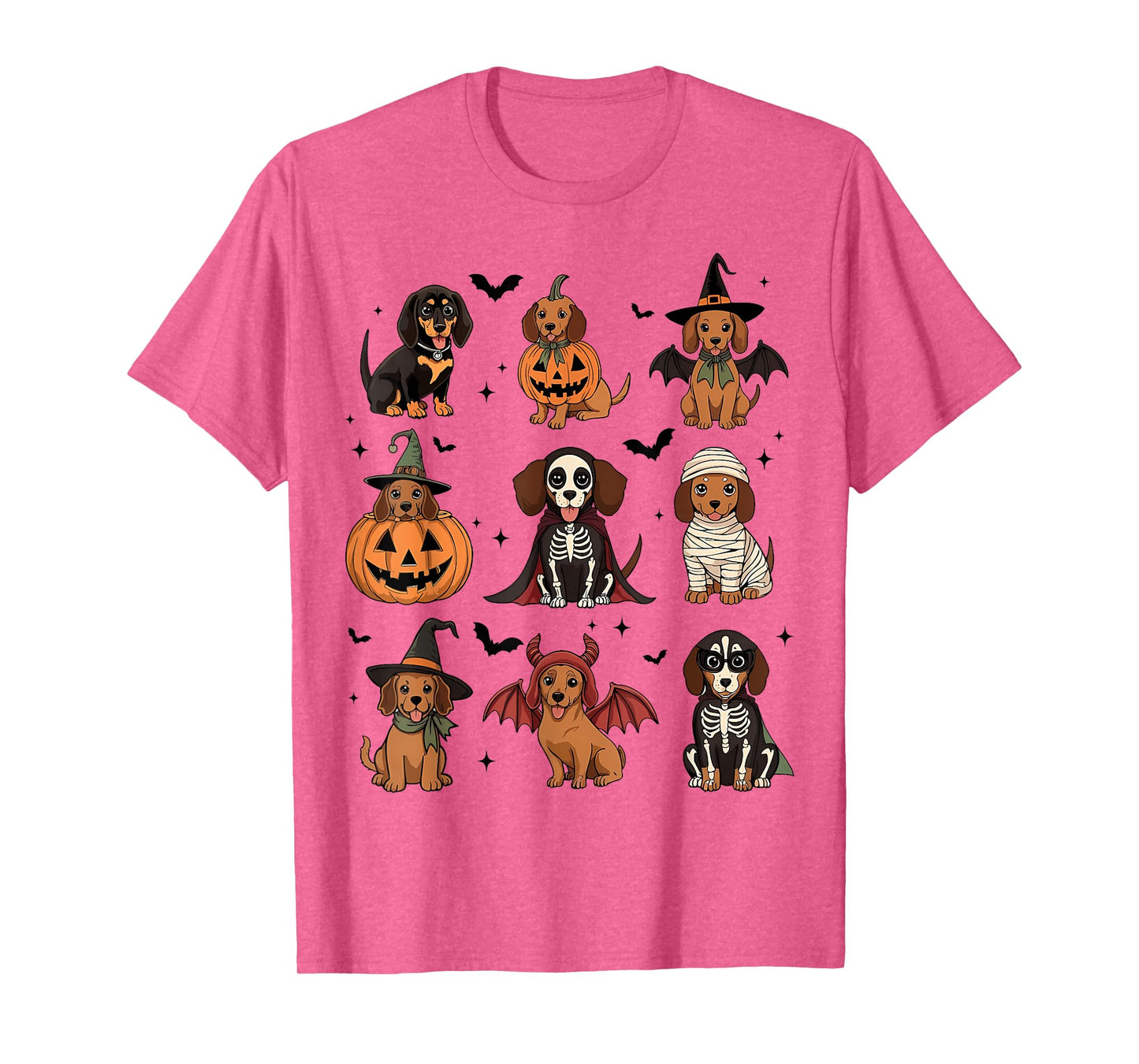 Halloween Witch Dachshund Halloweenie Spooky Weenie Dog Mom T-Shirt