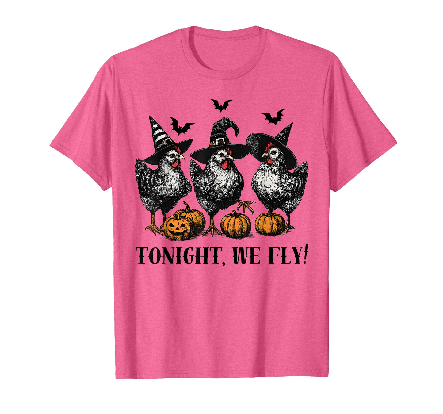 Tonight We Fly Funny Chicken Spooky Season Farm Halloween T-Shirt