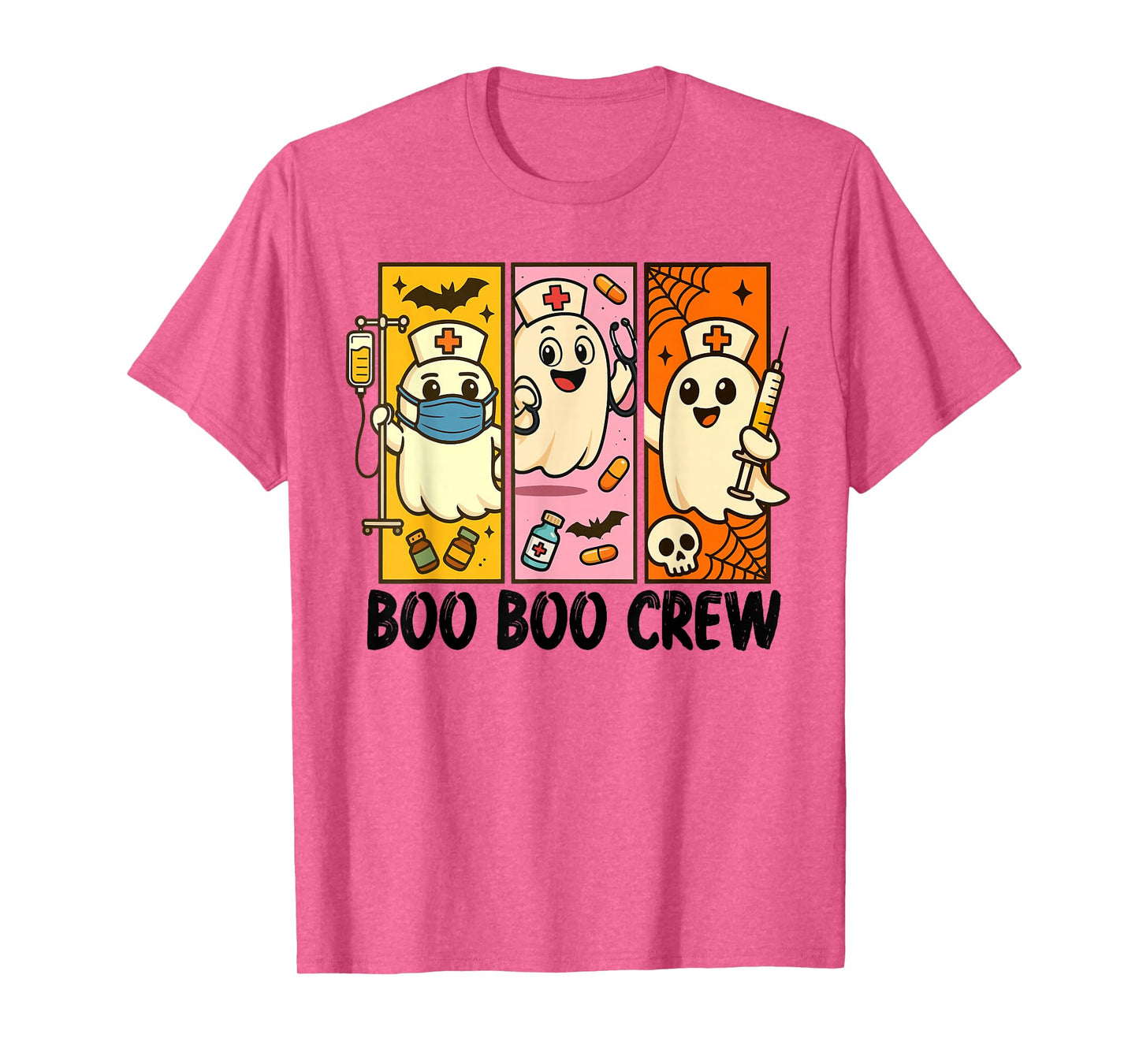 Halloween Vibes Spooky RN Nurse Squad Nursing Boo Booo Crew T-Shirt