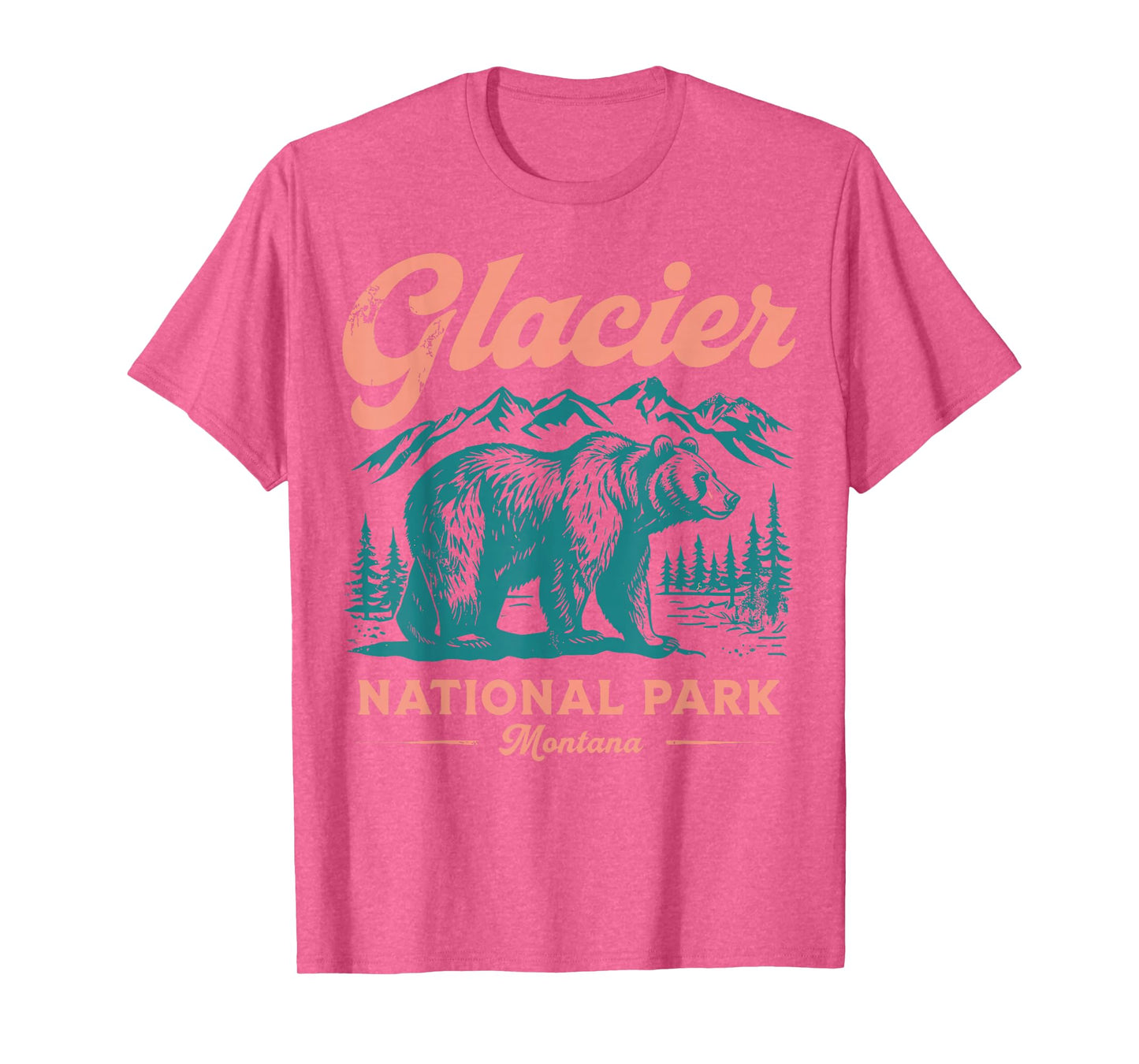 Glacier National Park retro T-Shirt