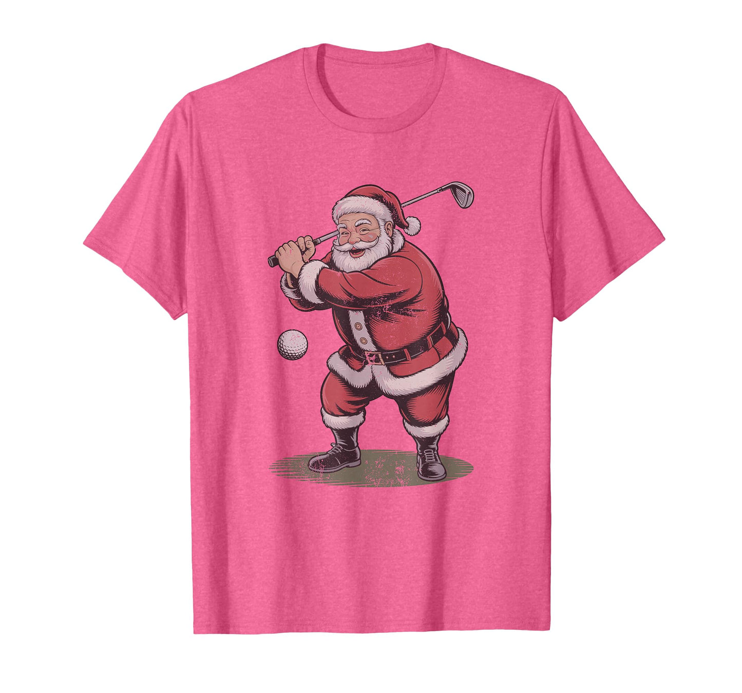 Retro Santa Playing Golf Vintage 90s Christmas Holiday T-Shirt