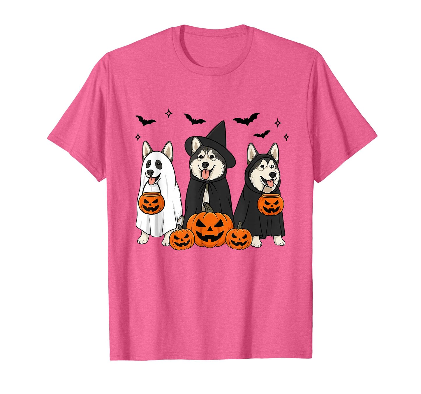 Alaskan Malamute Halloween Malamute Witch Malamute Dog Mom T-Shirt