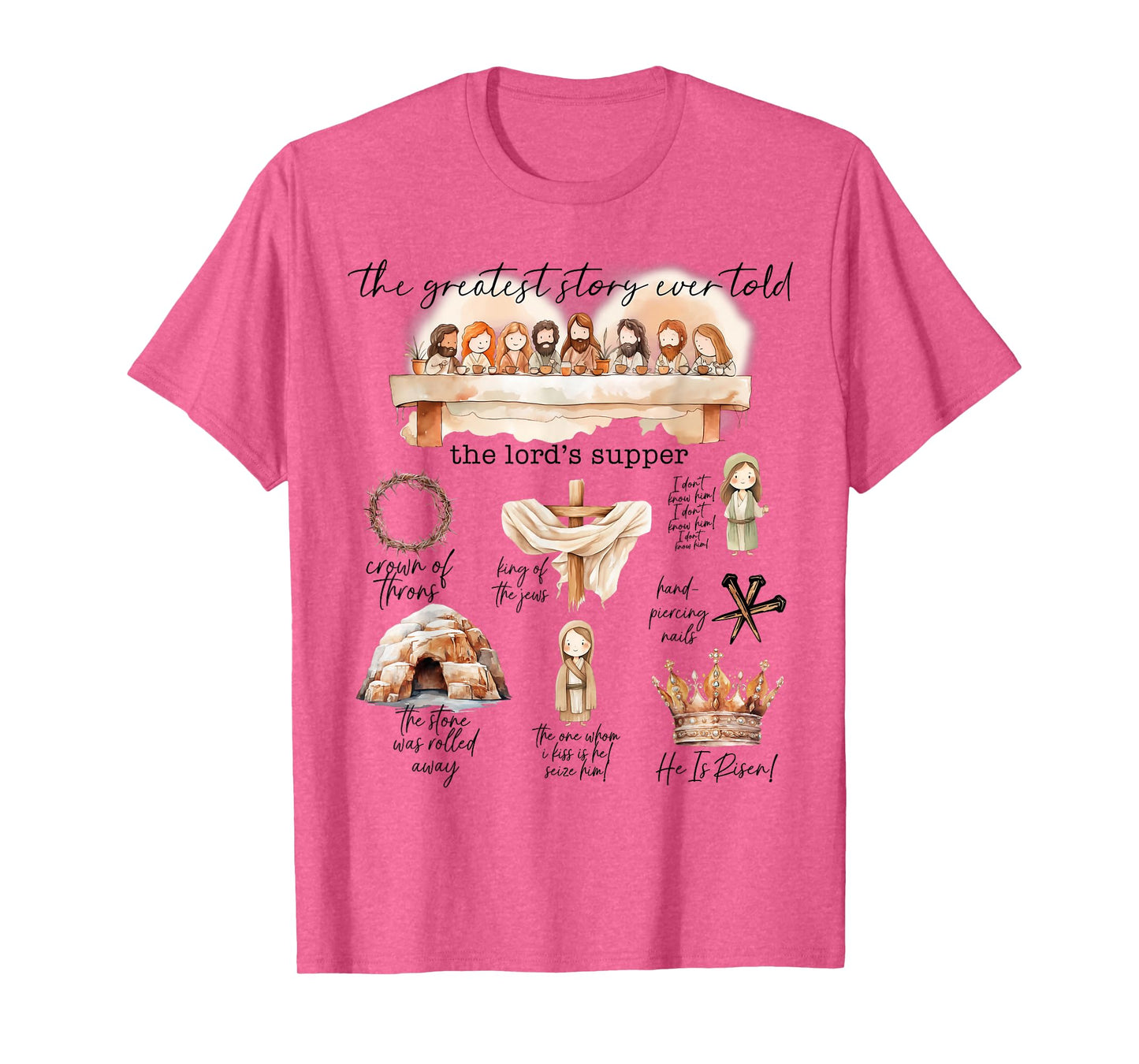 The Greatest Love Story Ever Told Cute Christian Easter Day T-Shirt