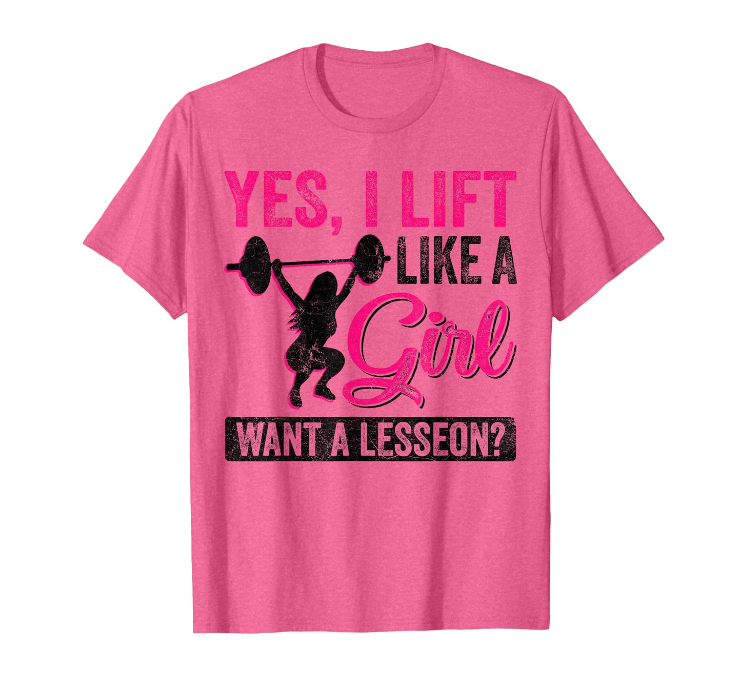 Funny Powerlifting Women Squat Bench Deadlift Girls Gym T-Shirt