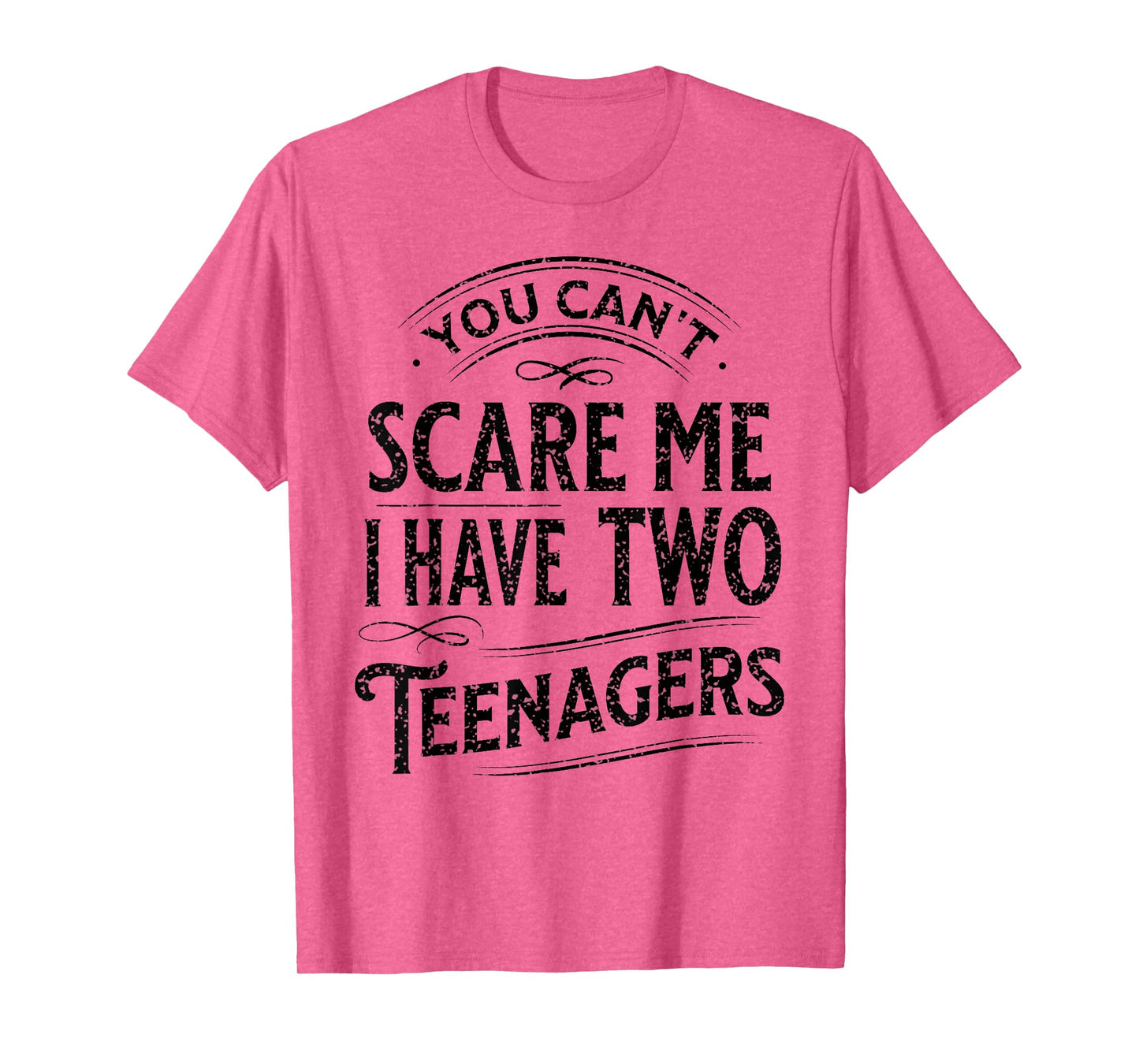 Vintage You Can't Scare Me I Have Two Teenagers Parenting T-Shirt
