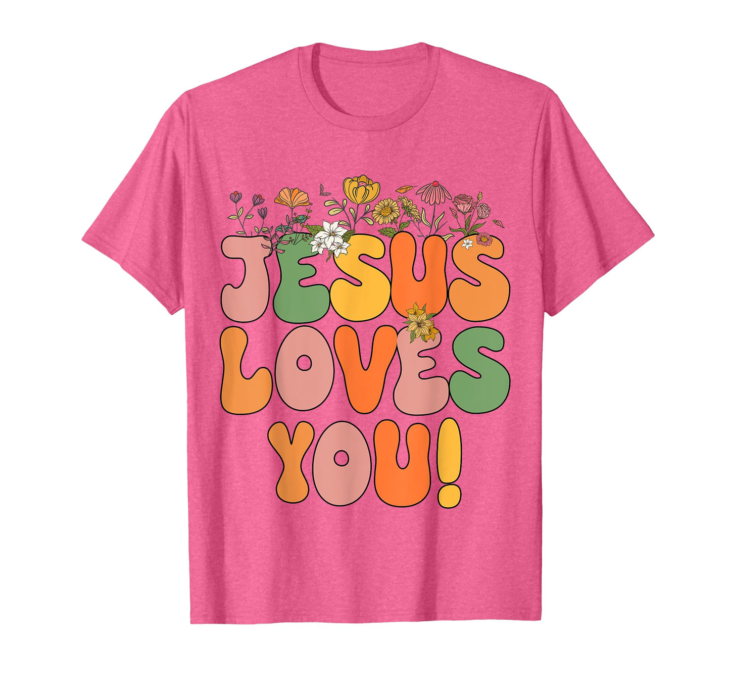 Toddler Jesus Loves You Christian Women Girls I Heart God T-Shirt