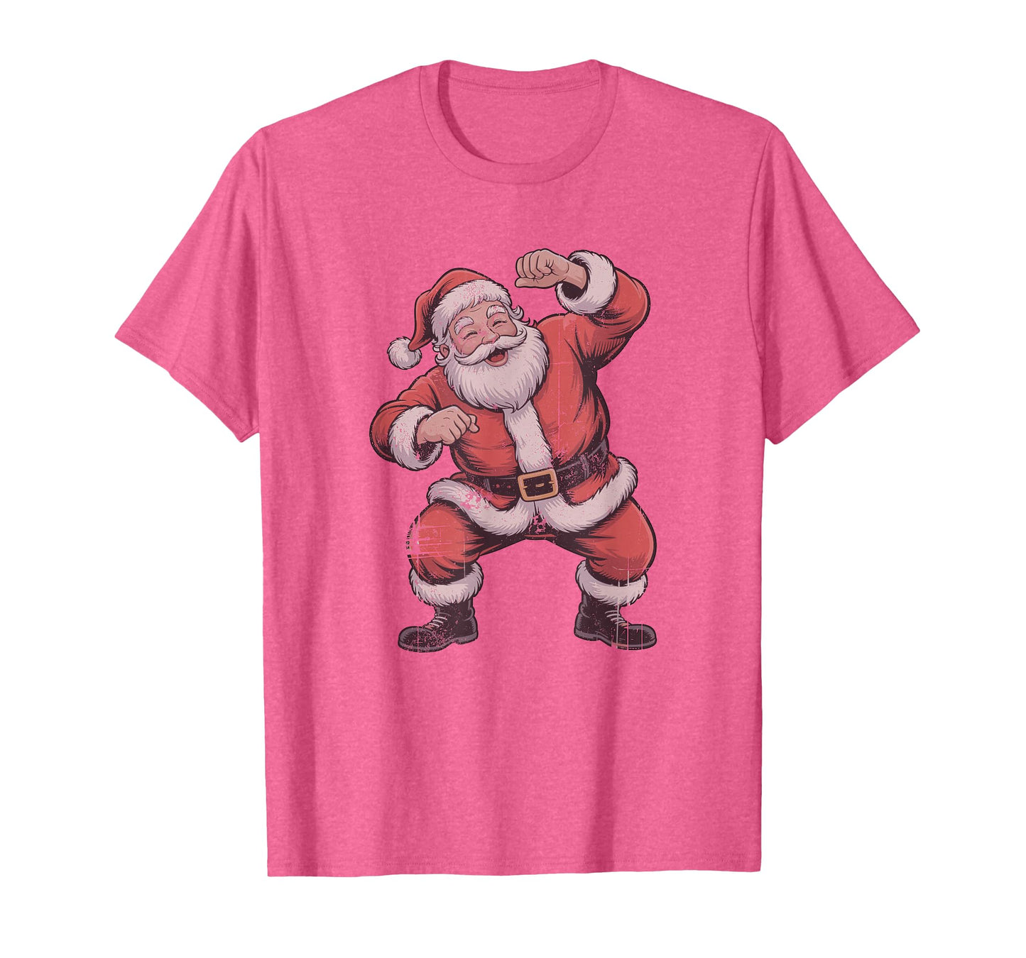 Santa Dancing Retro Vintage 90s Christmas Holiday Sports T-Shirt