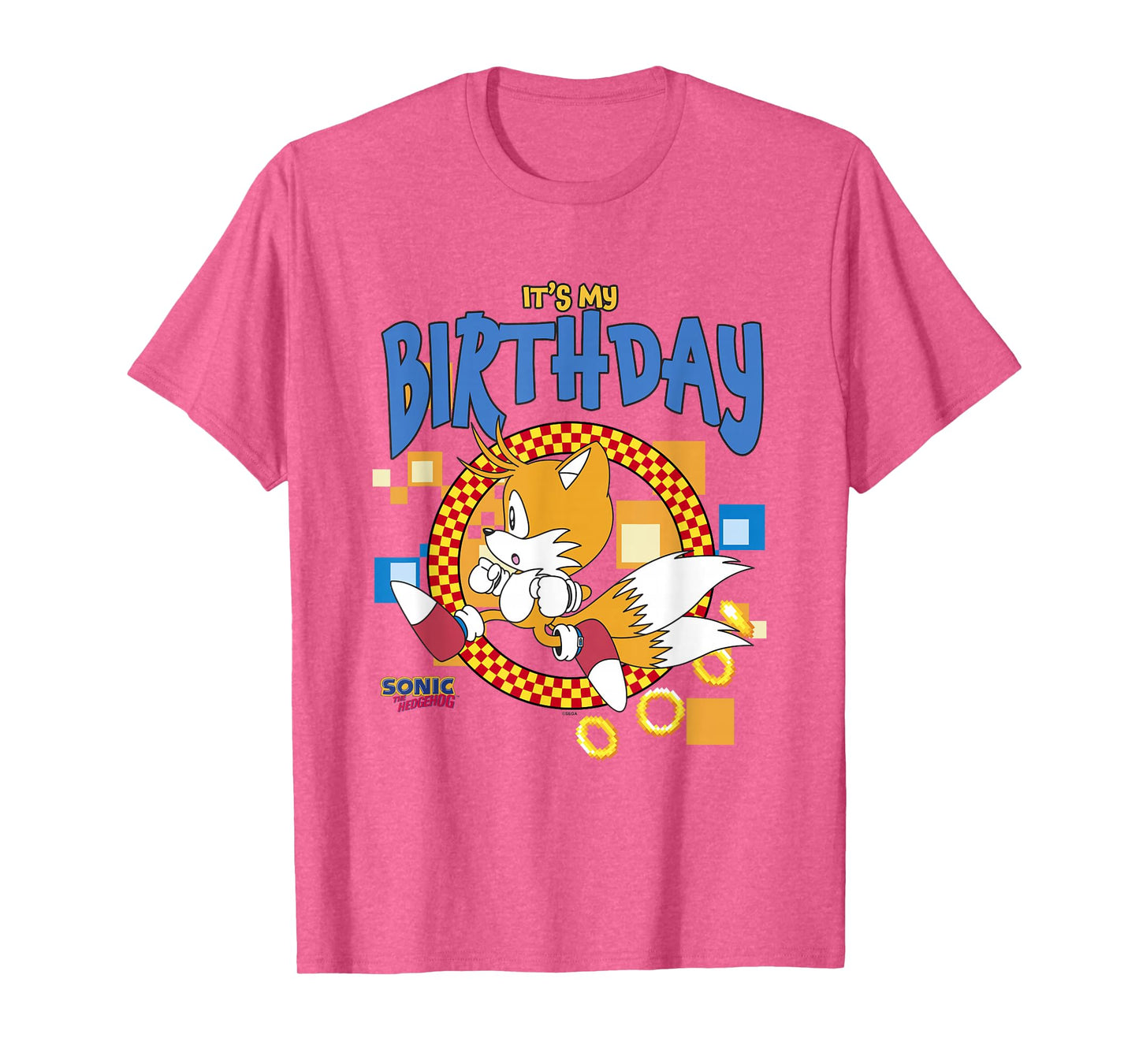 Sonic The Hedgehog Birthday It's My B-Day Tails T-Shirt