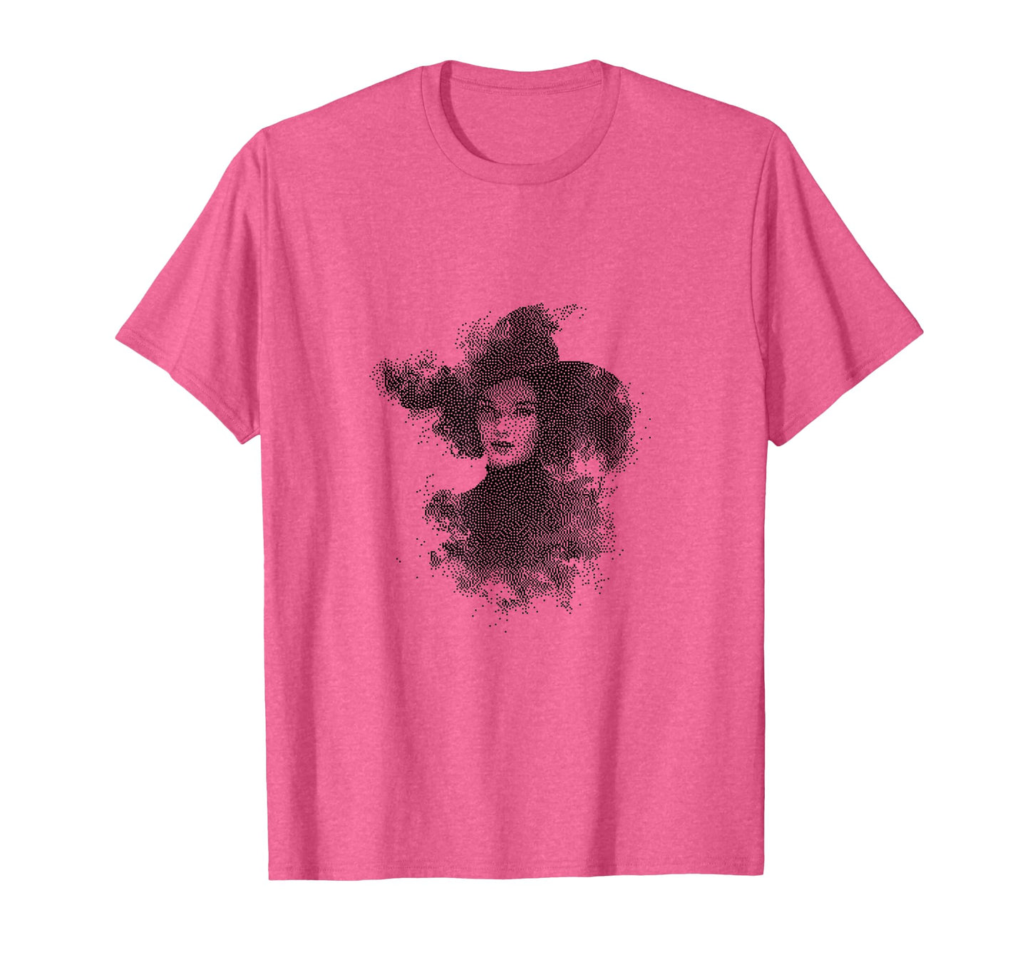 Flying Witch on Broom Halloween Design T-Shirt