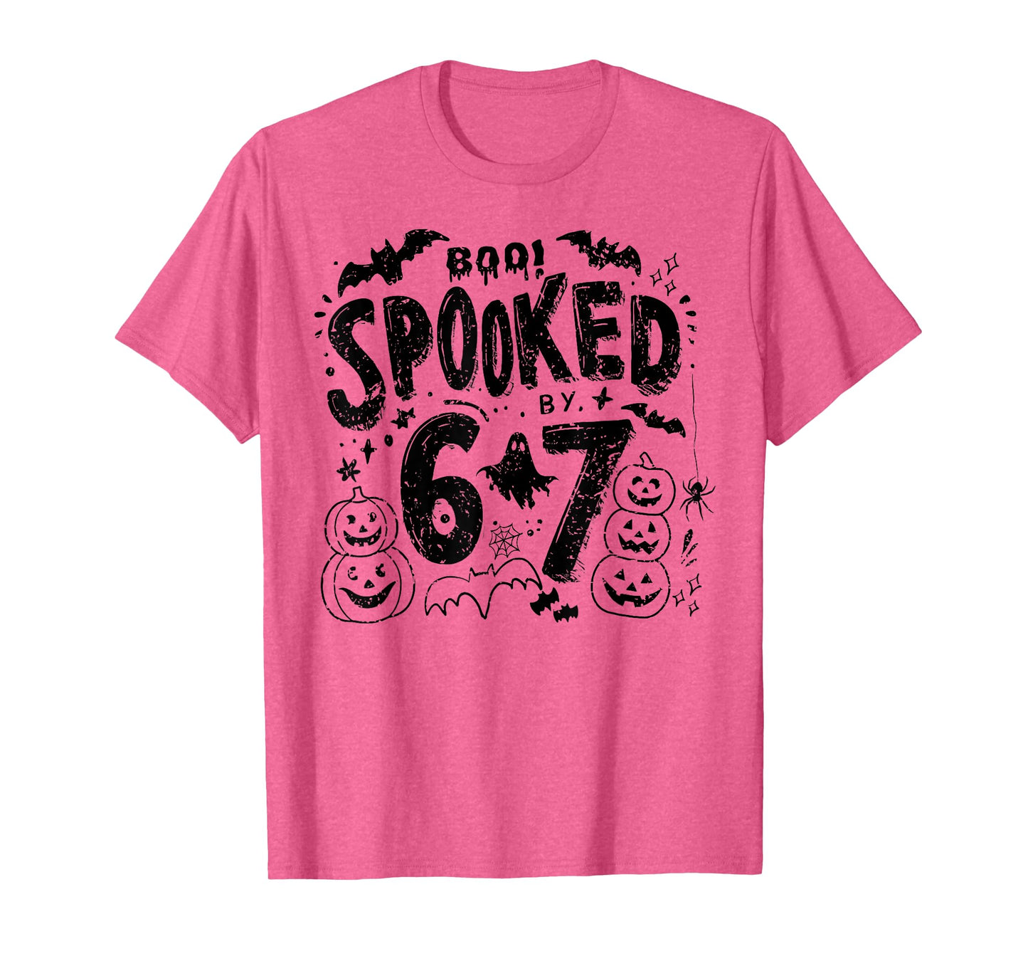 Vintage Boo Spooked by 6 7 Halloween Meme Gen Alpha Slang T-Shirt