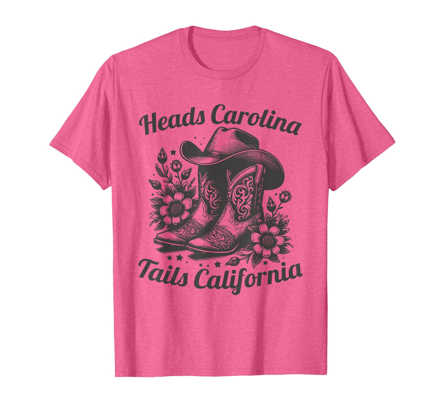 Heads Carolina Tail California Retro Vintage T-Shirt