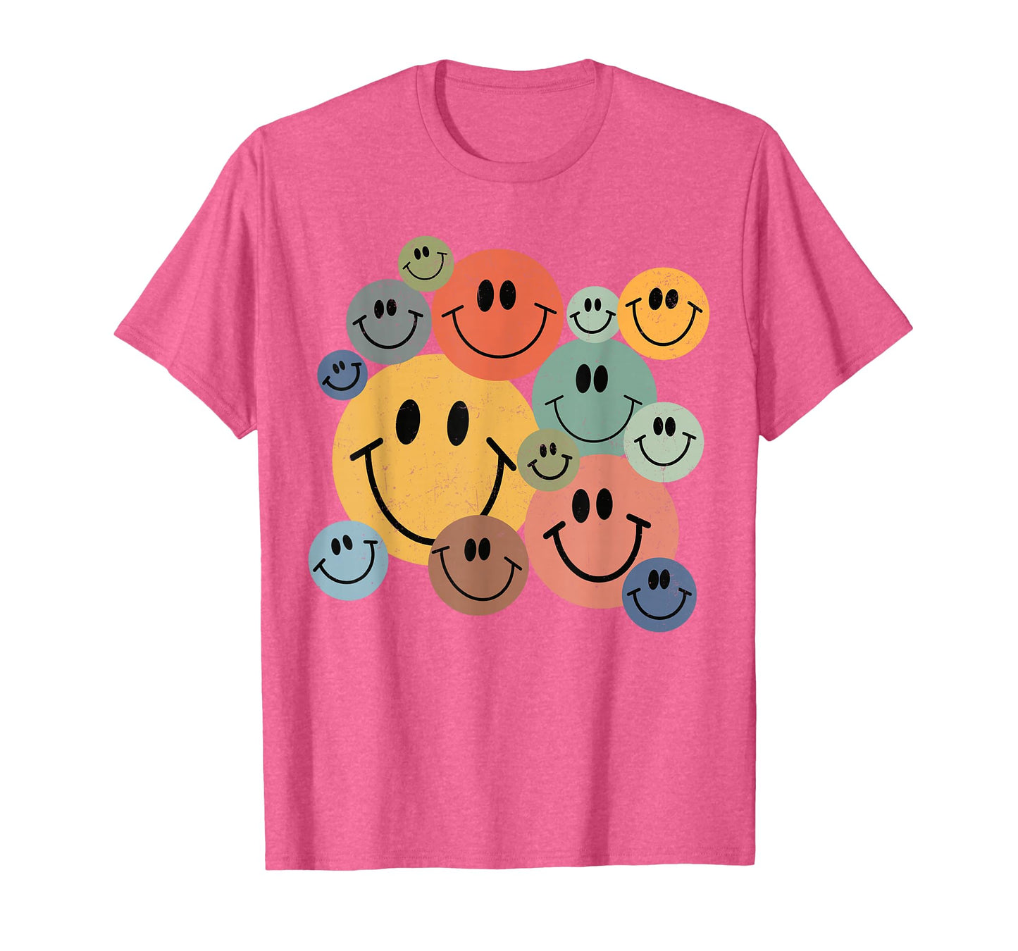 Smile Face Vintage Trendy for Women Youth Kids Toddler Baby T-Shirt