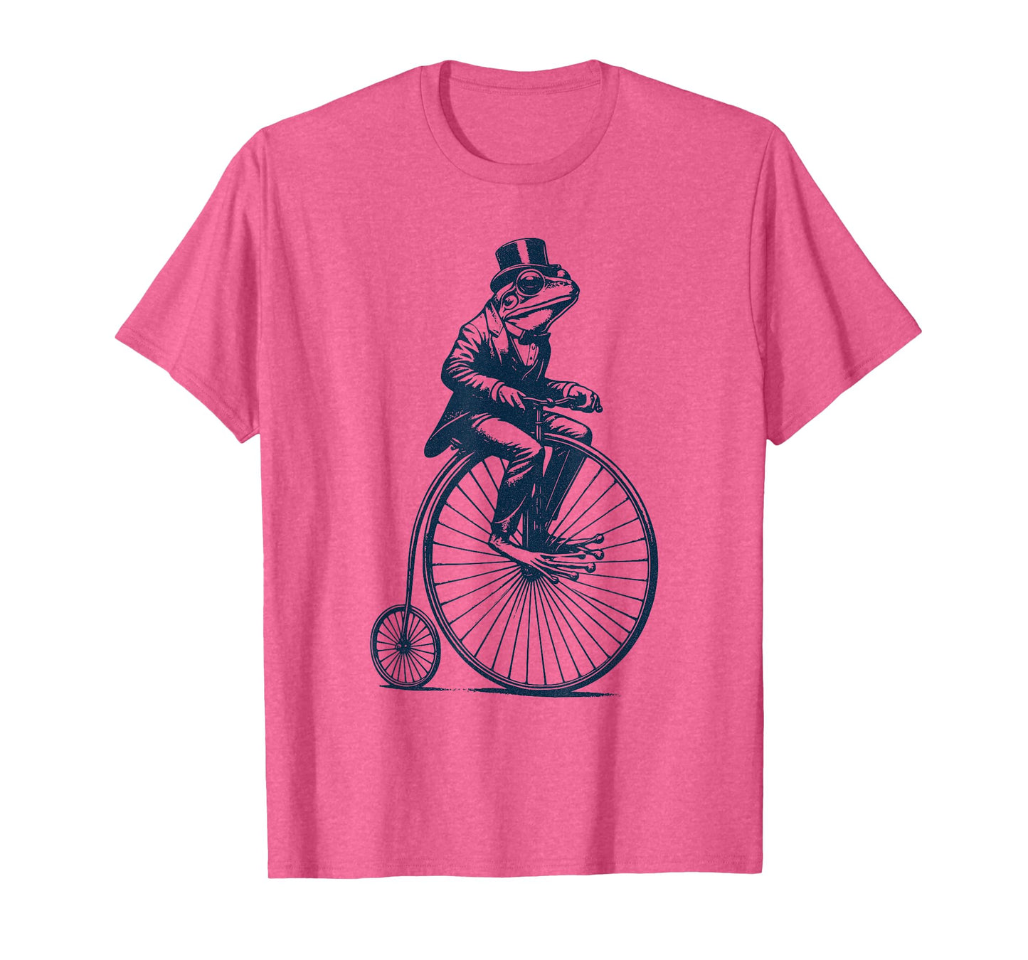 Dapper Frog riding a Vintage Penny-Farthing Bicycle Cyclist T-Shirt