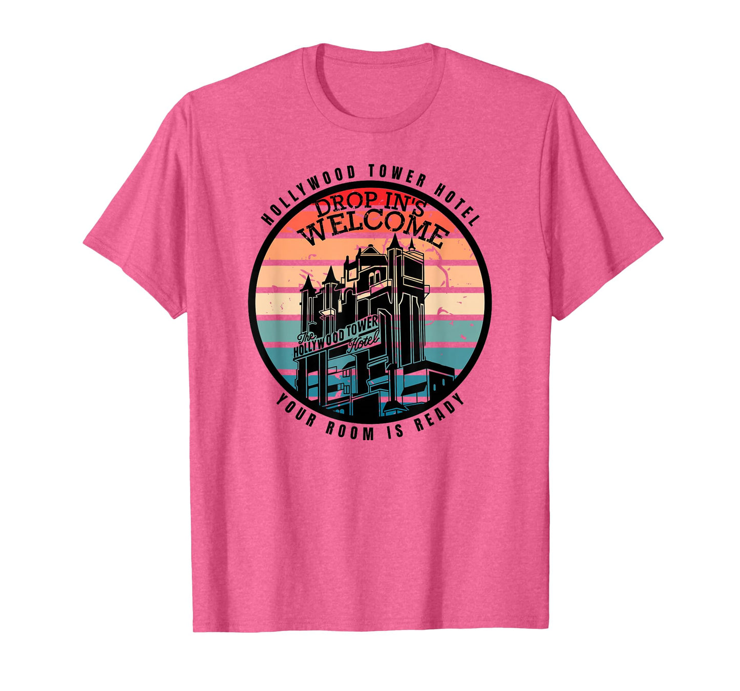 Hollywood Tower Hotel, Theme Park Ride, Drop In's Welcome T-Shirt