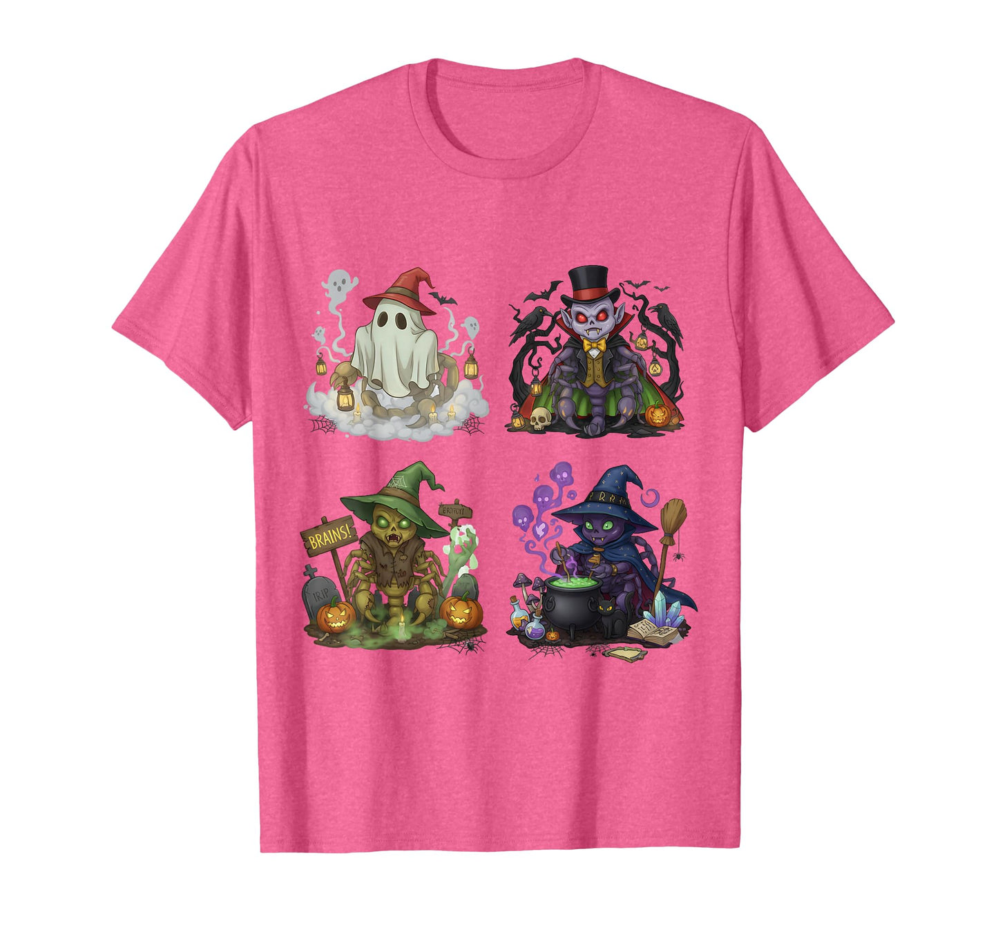Scorpion Spooky Vampire Witch Boo Zombie Cute Halloween Boys T-Shirt