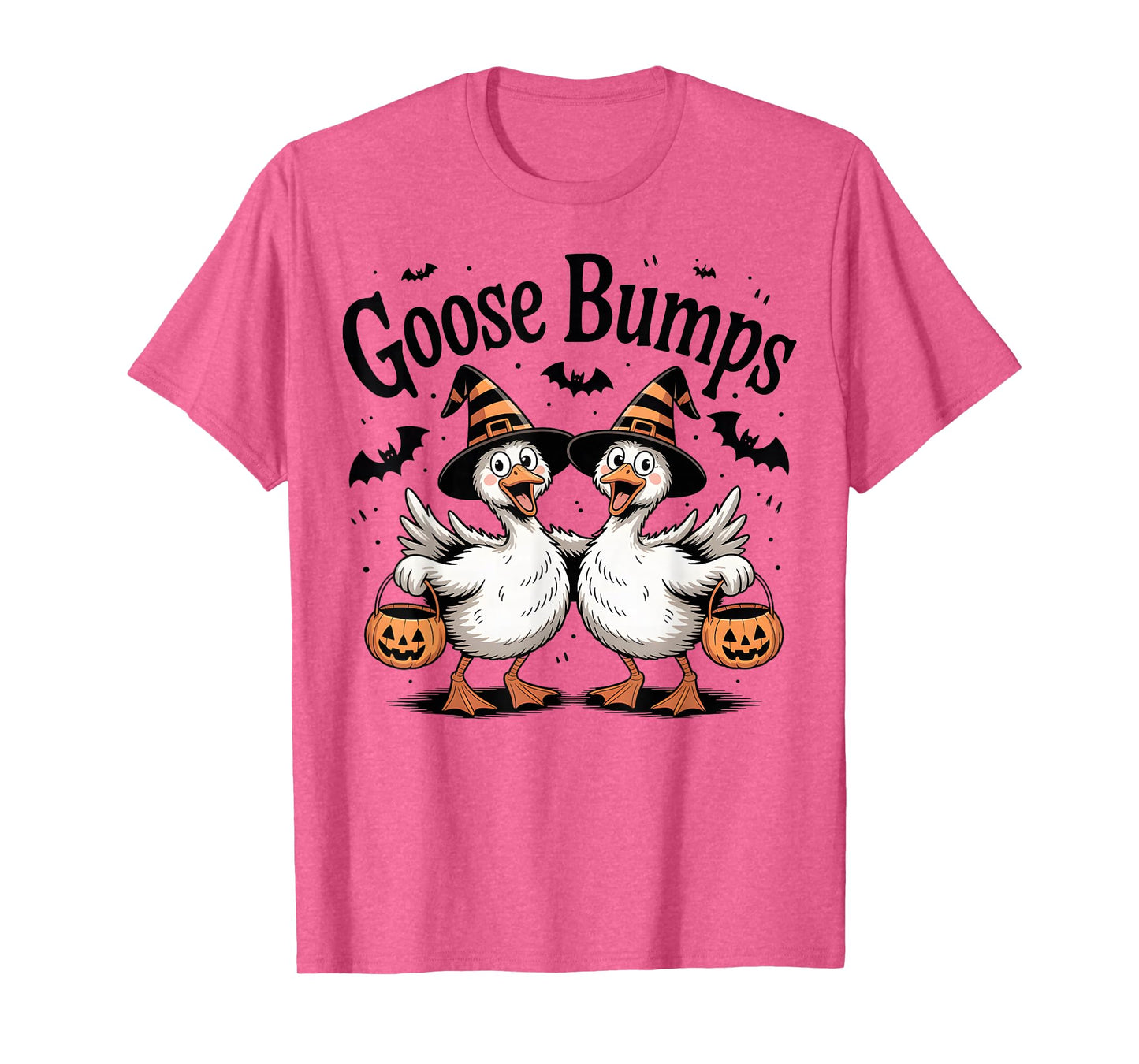 Goose Bumps Witch Goose Funny Halloween Pun T-Shirt