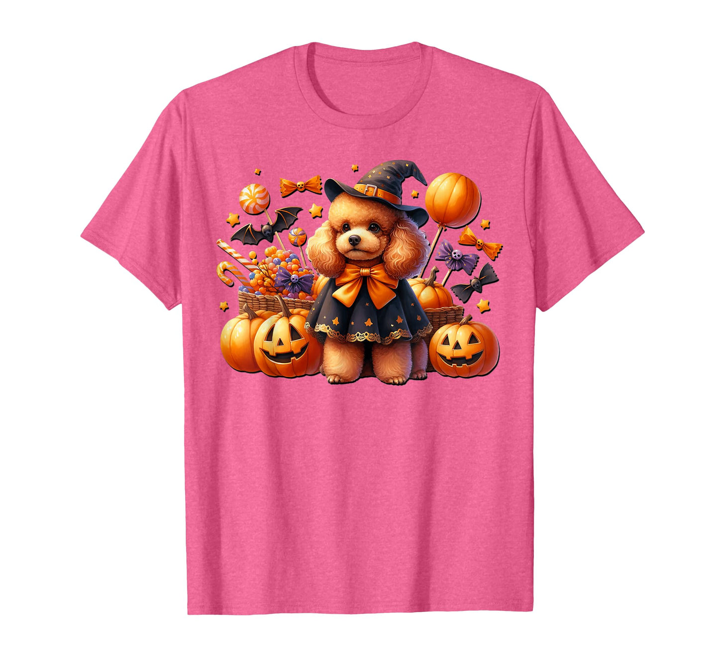 White Halloween Must Haves for Girls and Women Mini Poodle T-Shirt