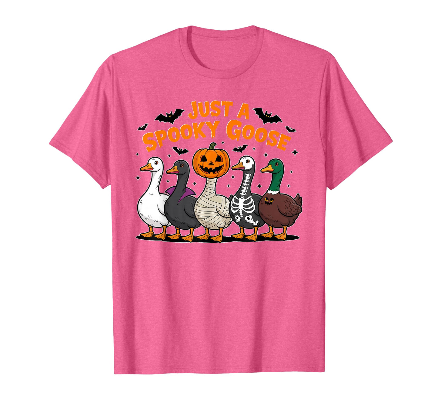 Just A Spooky Goose Halloween Silly Goose Funny Halloween T-Shirt