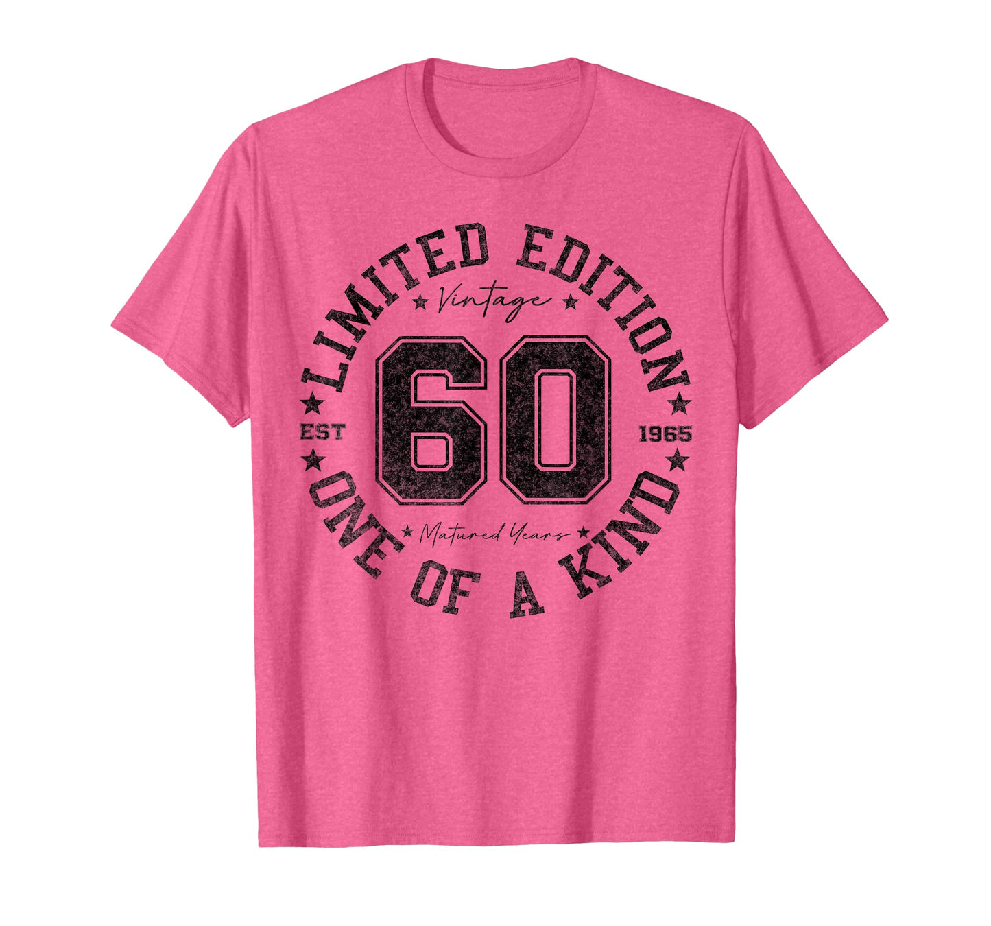 60 Year Old Gifts Vintage 1965 Limited Edition 60th Birthday T-Shirt