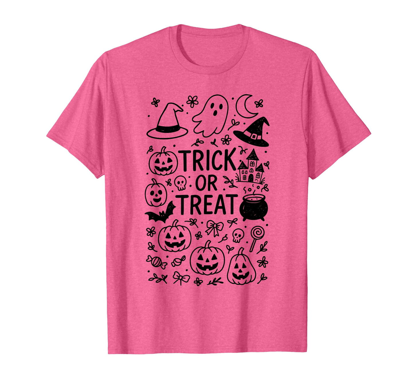 Pumpkin Halloween Costume Halloween Doodle Fun Halloween T-Shirt